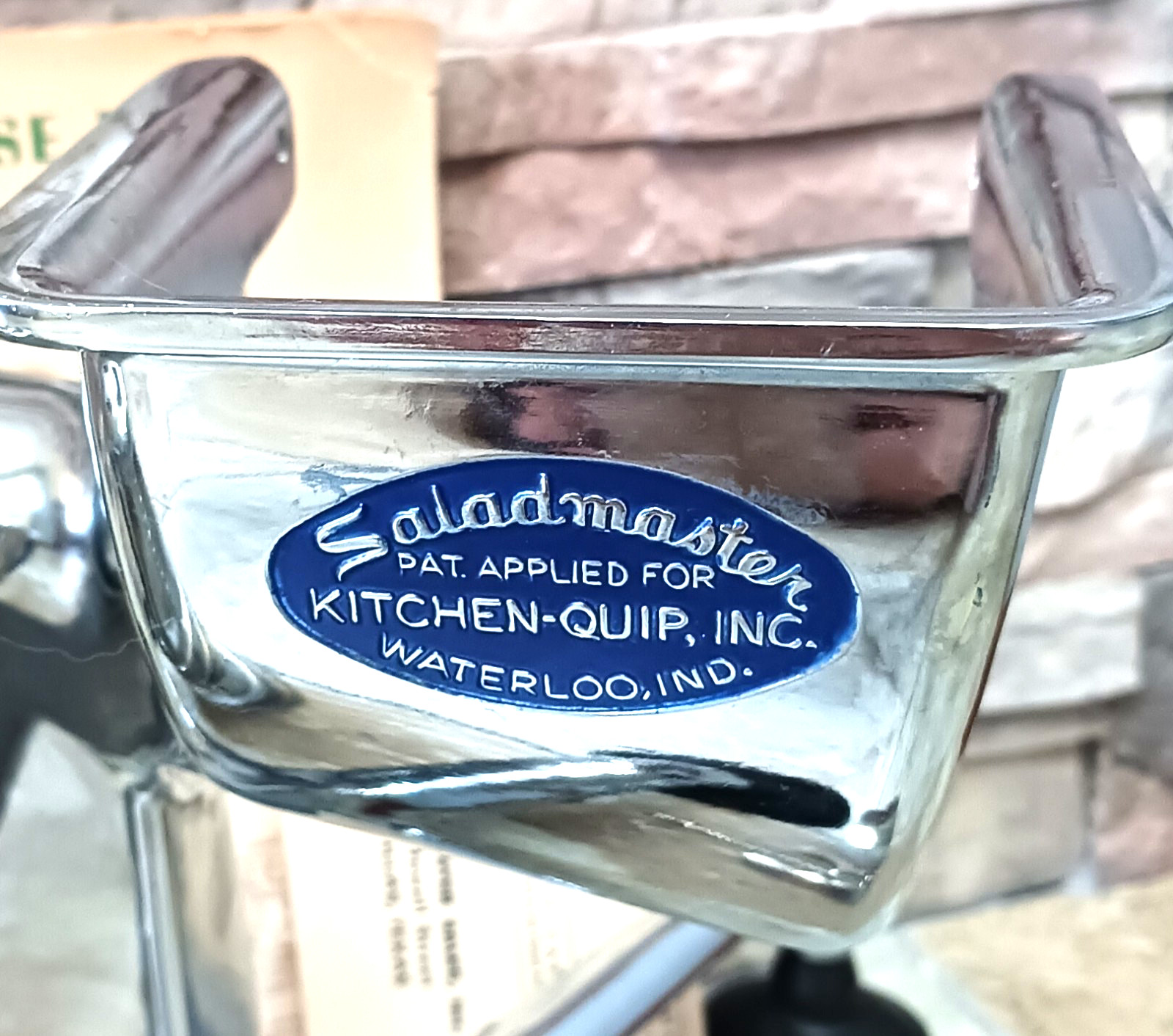 Vintage Saladmaster Food Processor * 5 Stainless Steel Cones * Manual * Guard