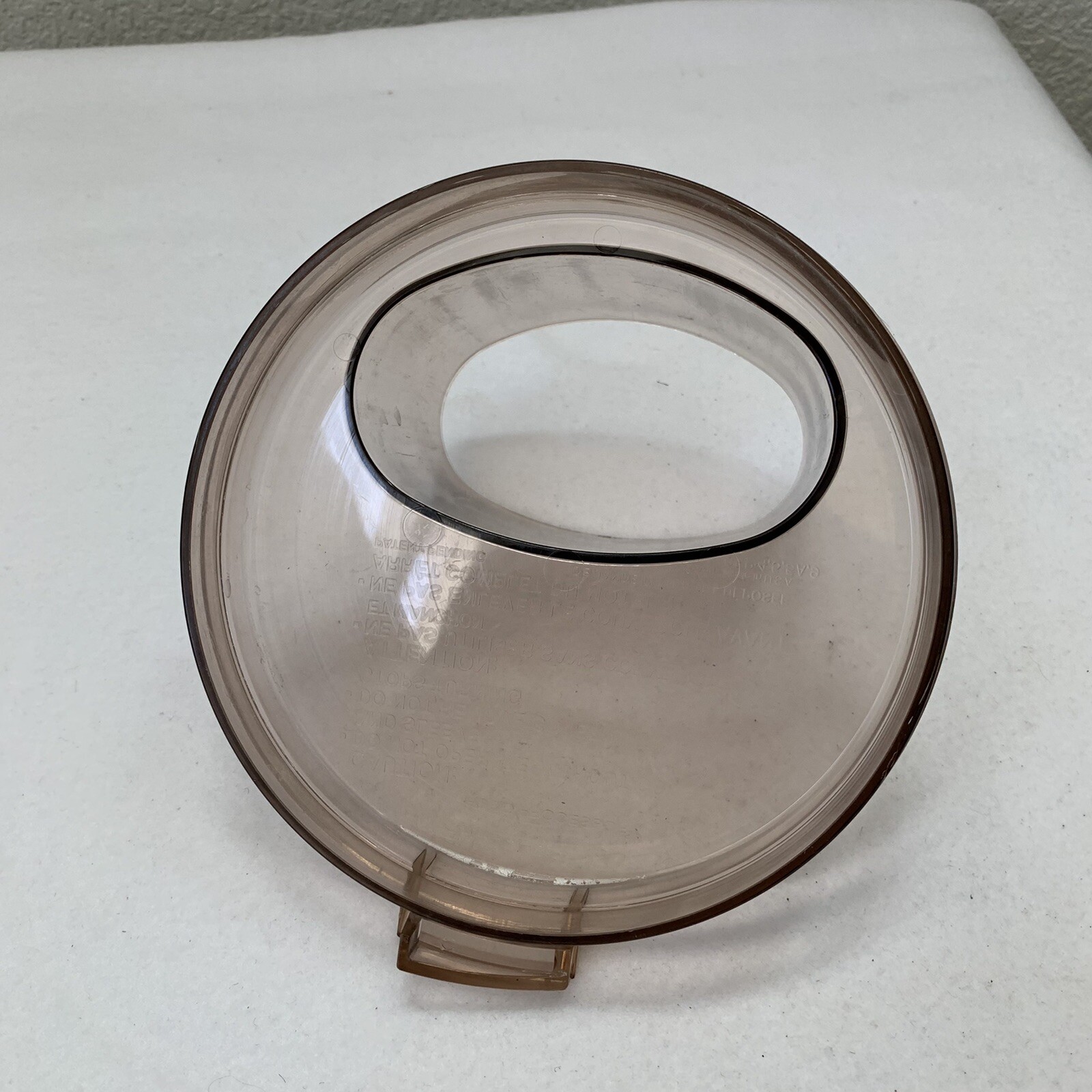 CUISINART DLC-10E CFP-4 5 5A 9 Work Bowl Lid Cover Top Amber Replacement Part.