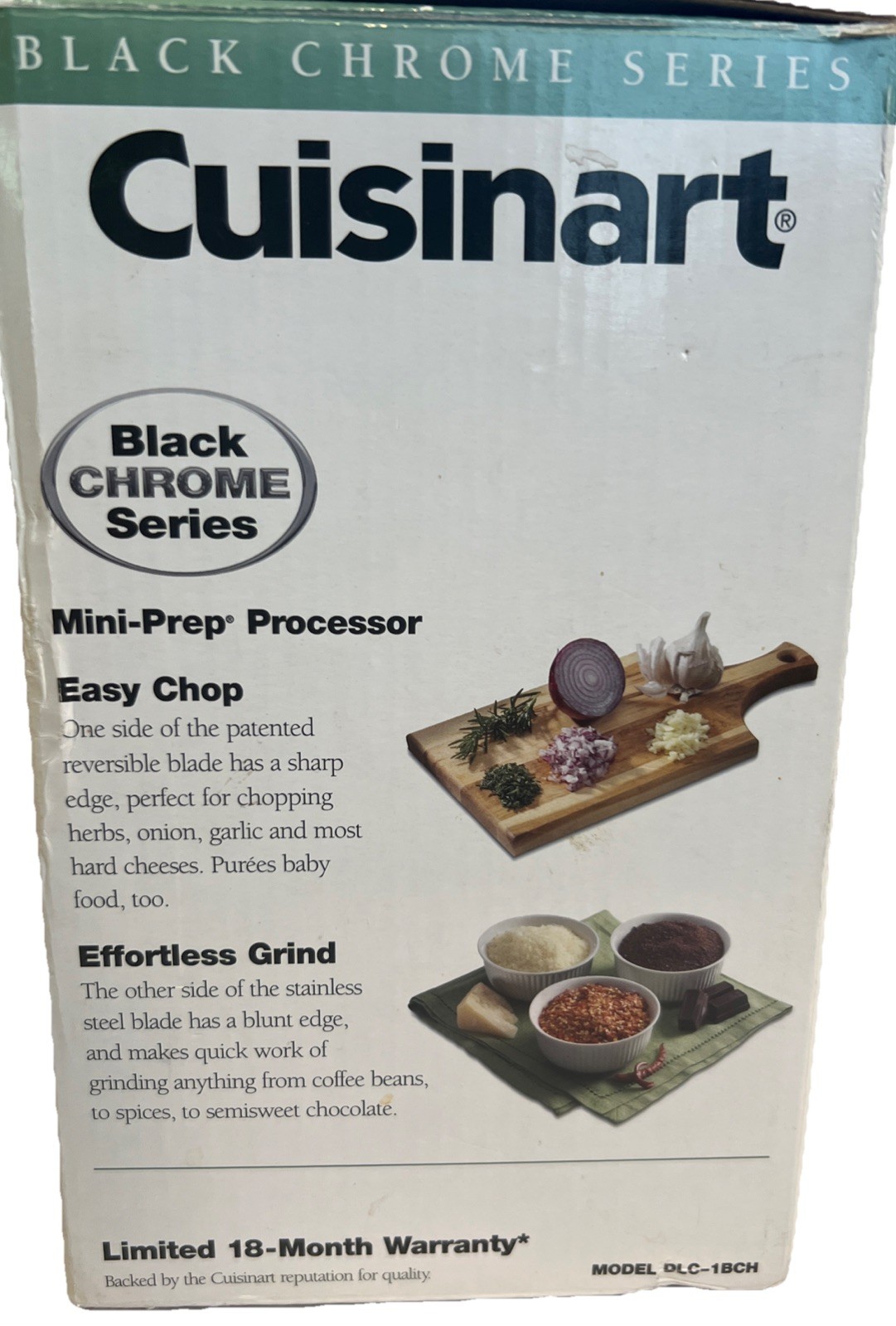 Cuisinart Mini Prep Food Processor DLC-1BCH Classic 2 Speed BLack/Silver Tested