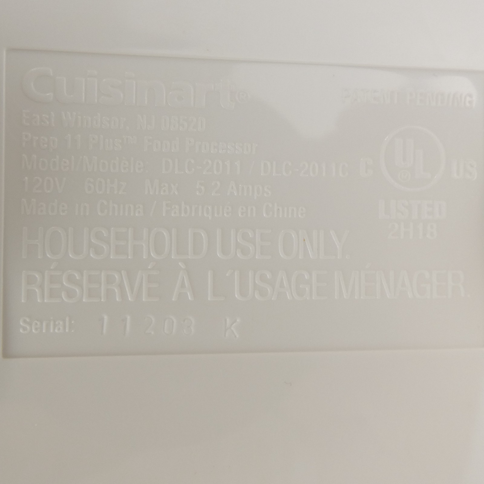 Cuisinart Custom Prep 11 Food Processor Replacement Parts Bowl Disk CHOOSE PART