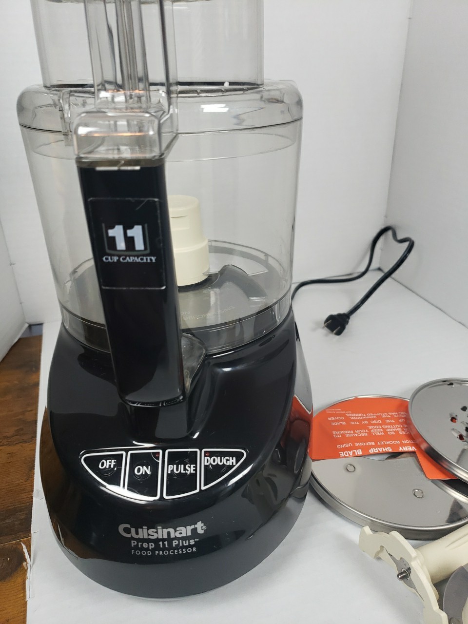 Cuisinart Custom Prep 11 Plus Food Processor DLC-2011 Tested Works Black