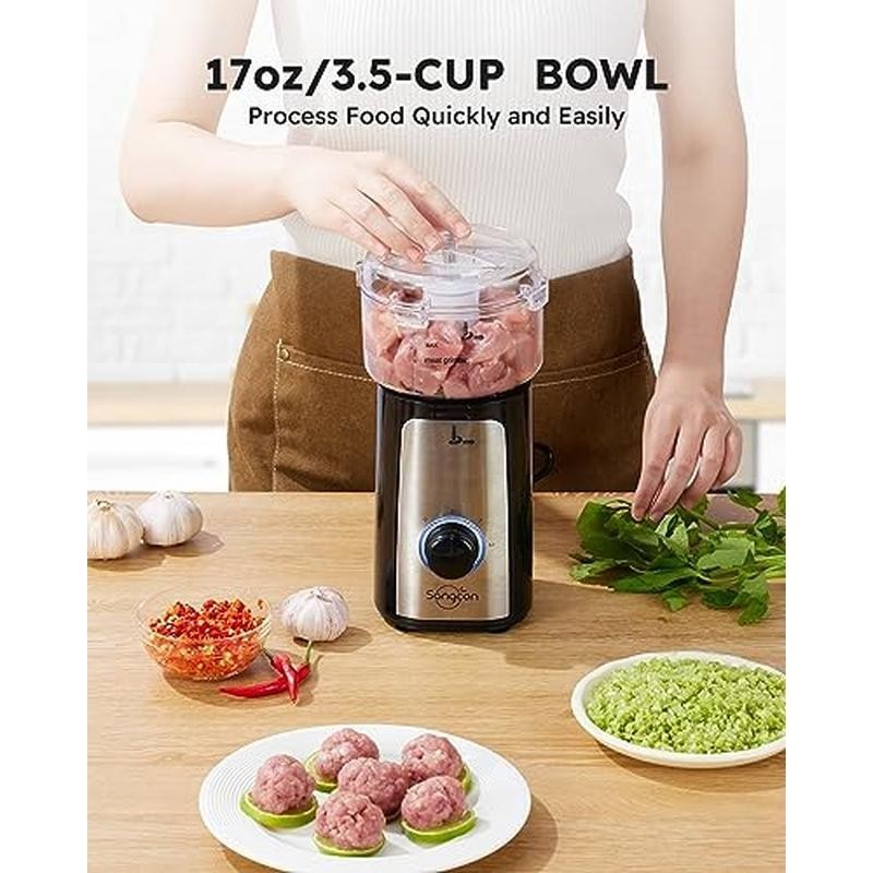 5 In 1 Kitchen Blender & Food Processor Combo 2 Speeds 350W Electric Chopper New