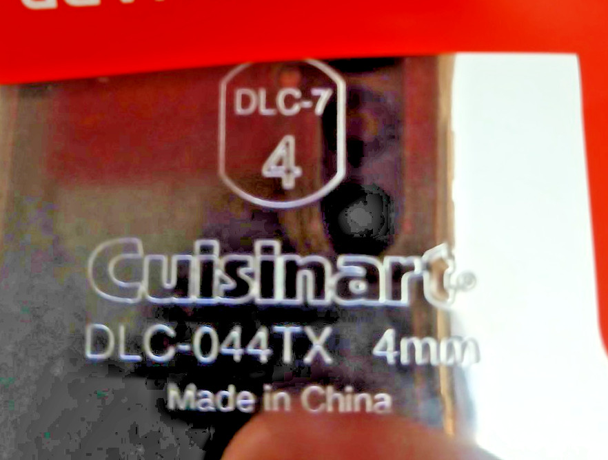Cuisinart 14 Cup Food Processor DLC-044TX 4MM Slicing Disc Blade NEW DLC-7