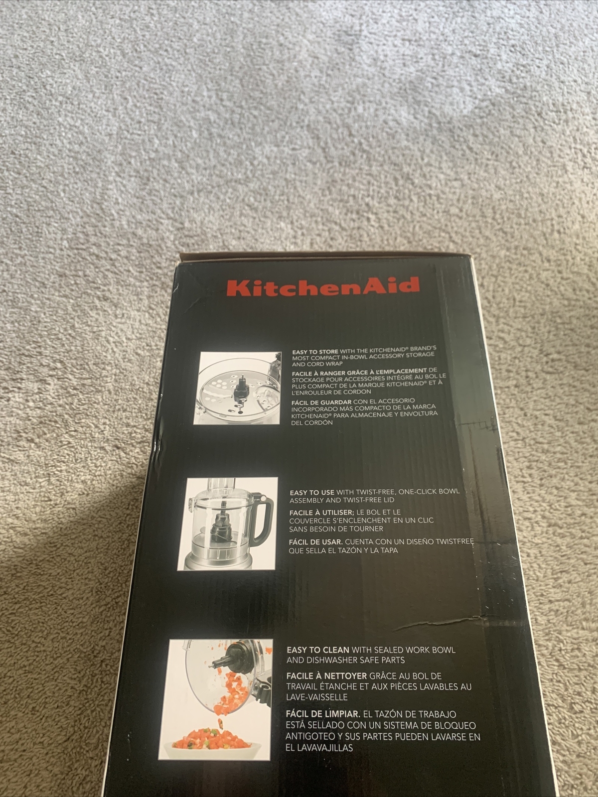 KitchenAid 7 Cup 3 Speed Food Processor – Contour Silver (RKFP0718CU)