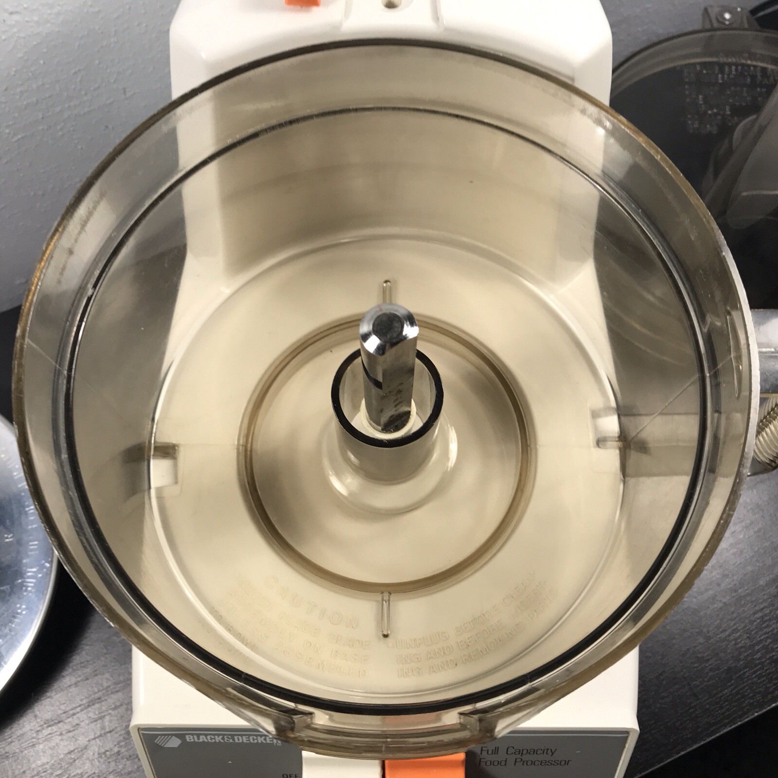 Vtg Black & Decker Food Processor D1FP1D Full Capacity 1986 USA Tested Clean