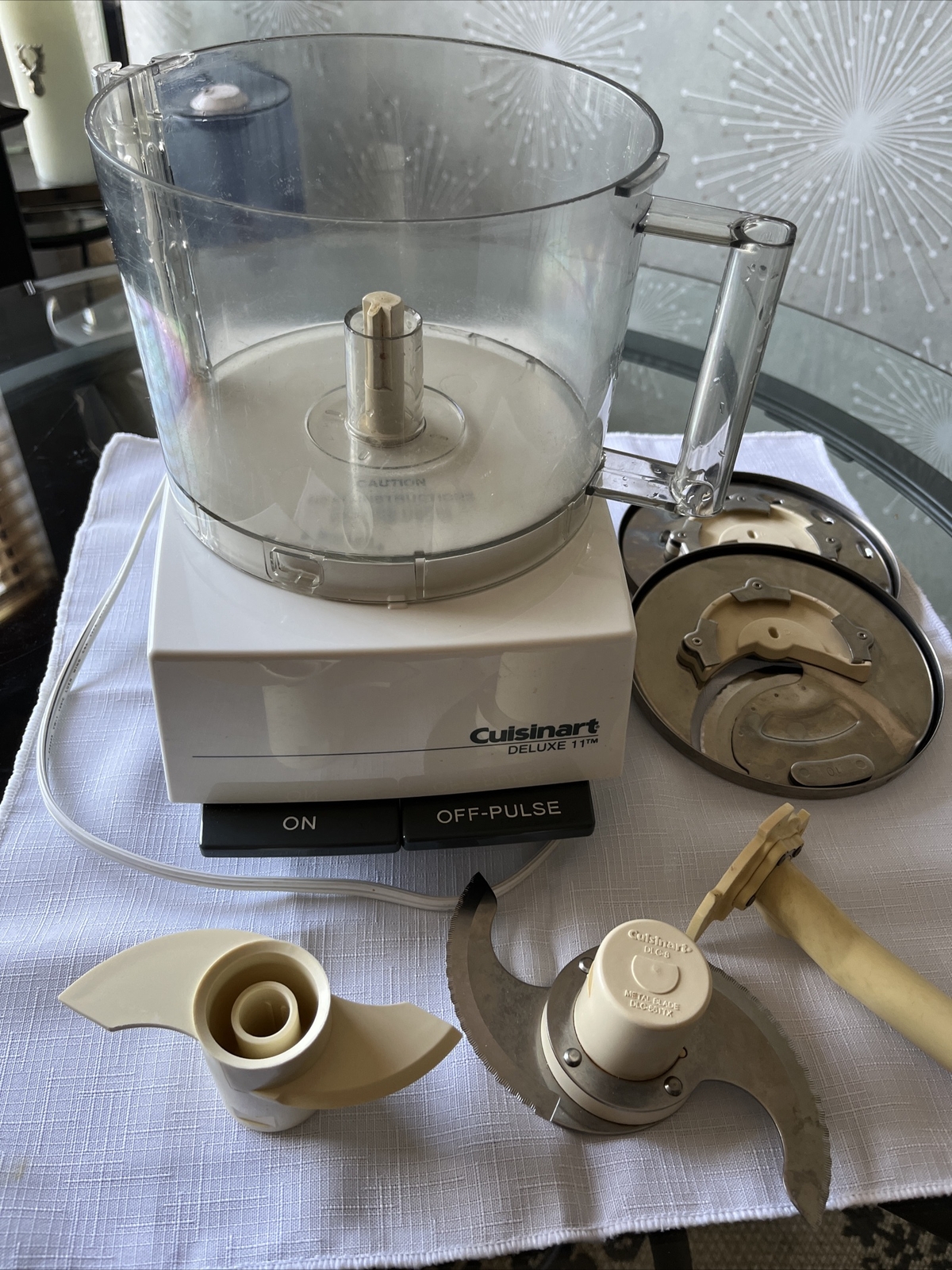 Cuisinart DELUXE 11 Cup Electric Food Processor – 5 Blades Included
