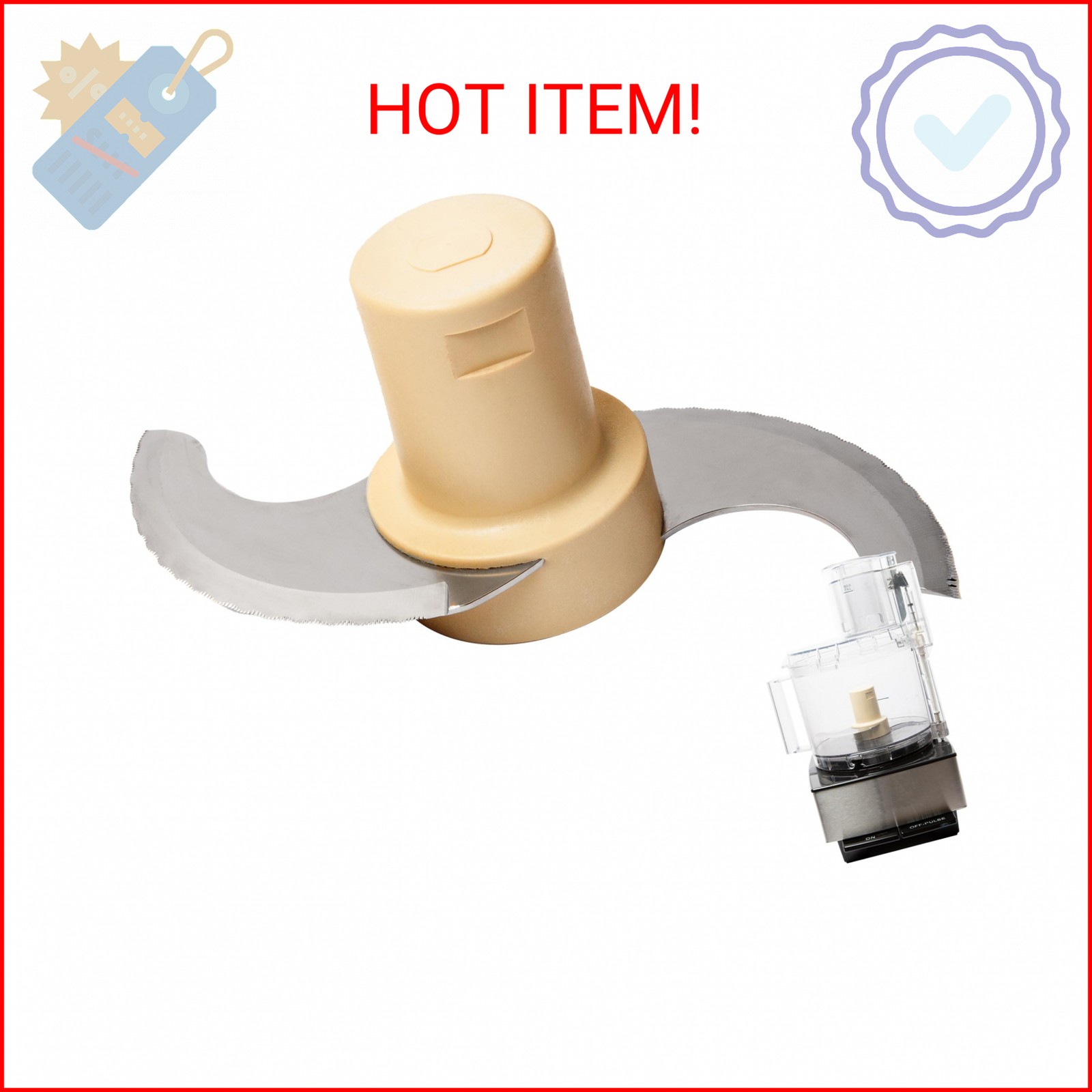 IMPRESA Shredding Blade for Food Processor – Compatible with Cuisinart DLC-001TX