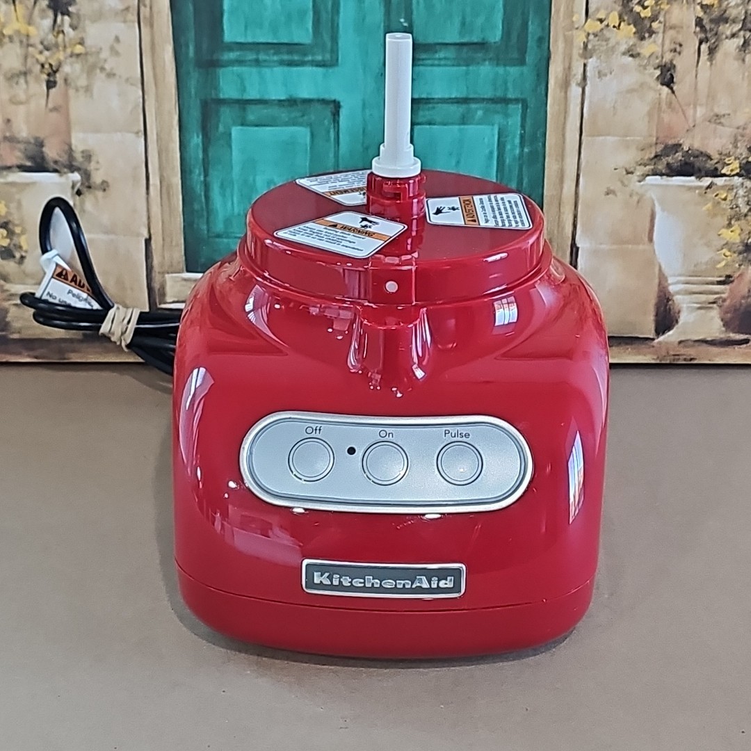 Kitchenaid Food Processor Base KFP720 ER2 Red Base Motor Only Tested Works