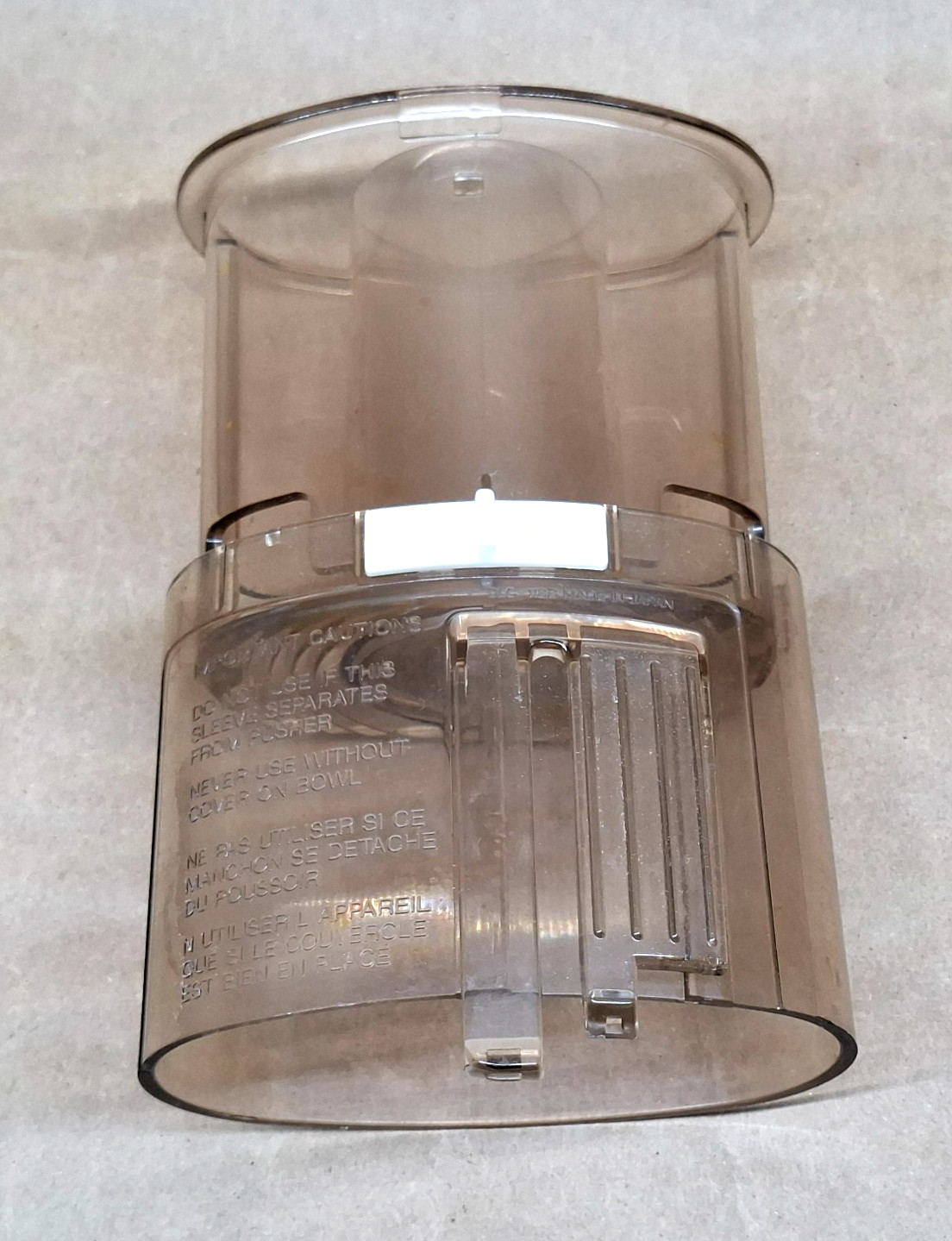 CUISINART Food Processor DLC-10, DLC-10C Pusher & Chute Assembly Replacement