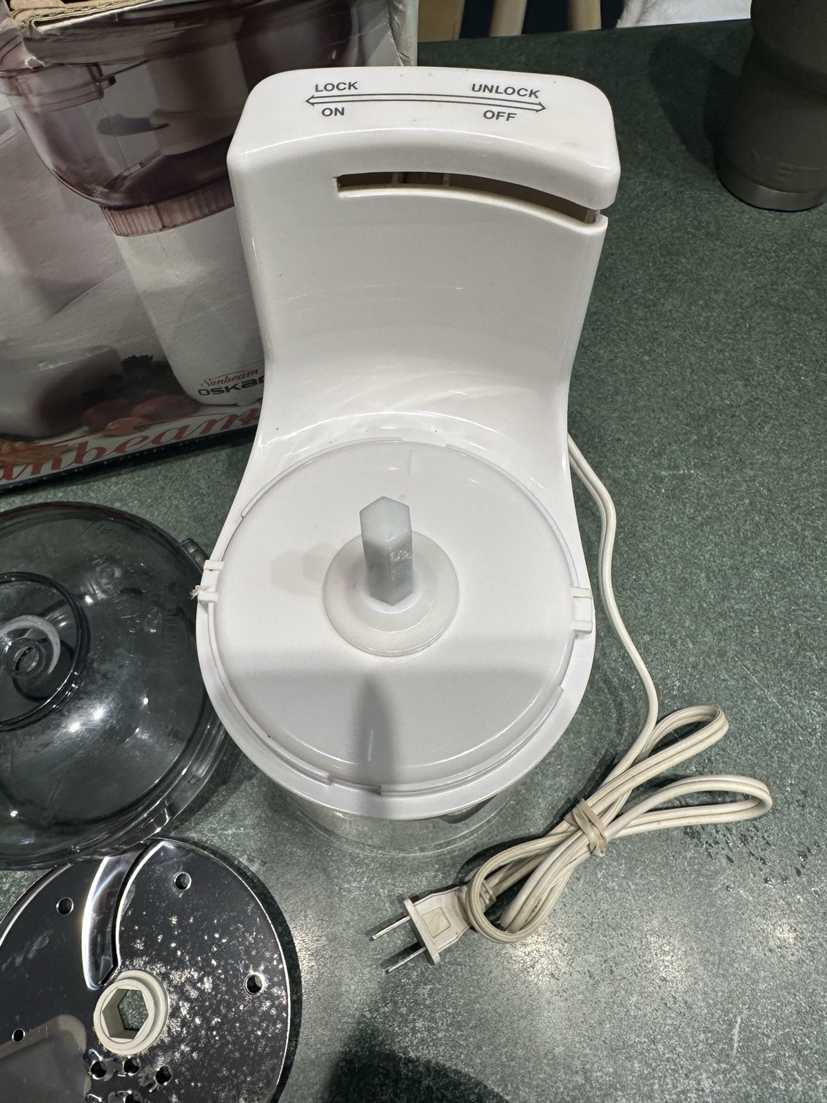 Sunbeam Oskar Model 14181 (4817 Food Processor COMPLETE & TESTED -Similar 14081