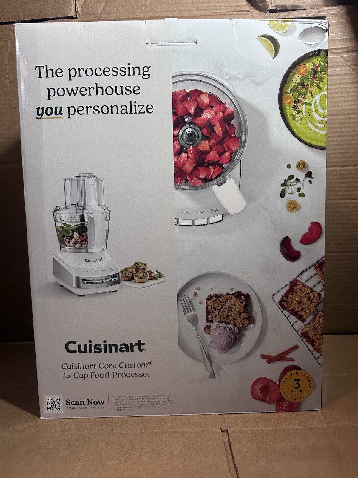 Cuisinart FP-130 Core Custom 13-Cup Food Processor, White, 🎁Great Price🎁