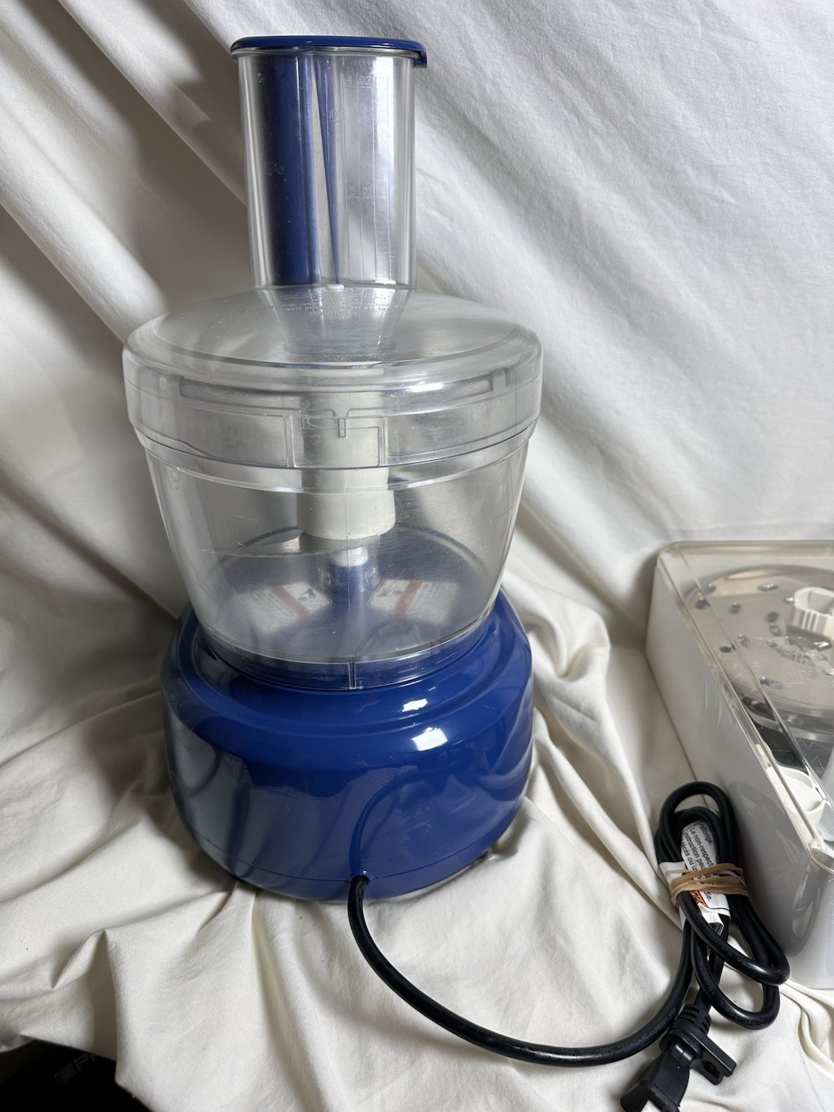 KitchenAid Food Processor KFP750BW1 Blue w/ Slicing Shredding Discs Accessories