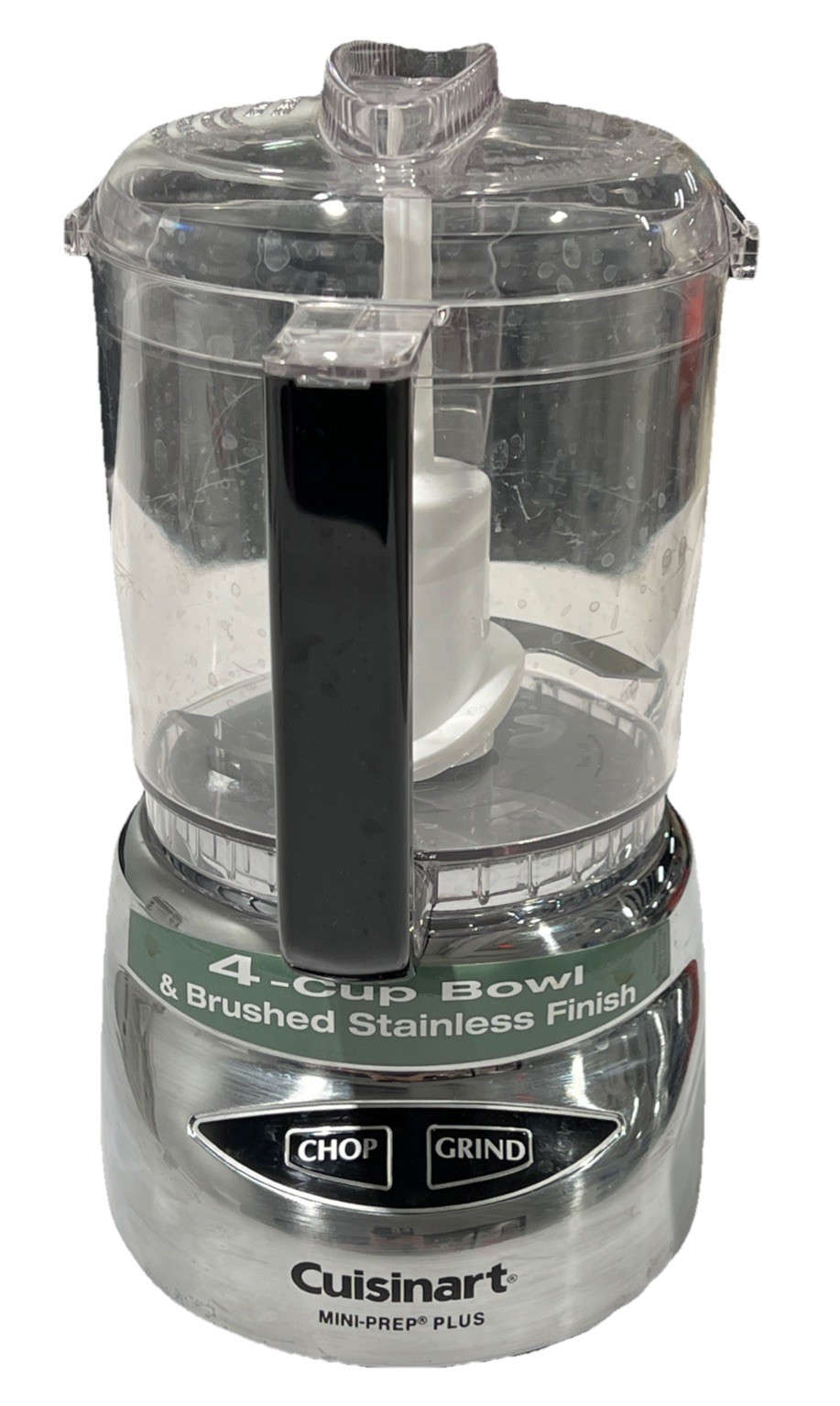 Cuisinart DLC-4CHB 1.70ft Mini-Prep Plus 4-Cup Food Processor Chrome Tested EUC