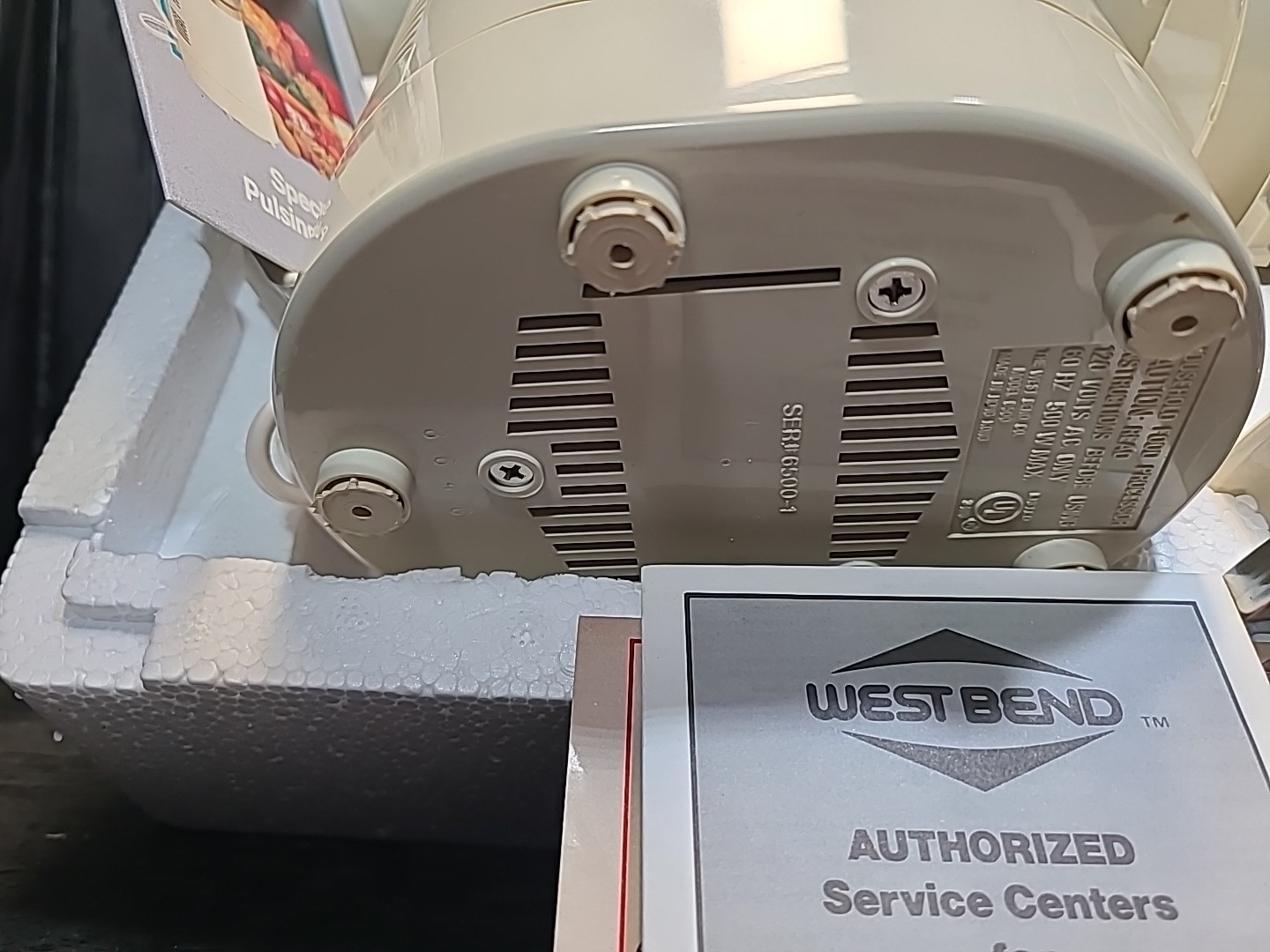 *Vintage* West Bend Food Processor 6500 Chopper Slicer High Performance Complete