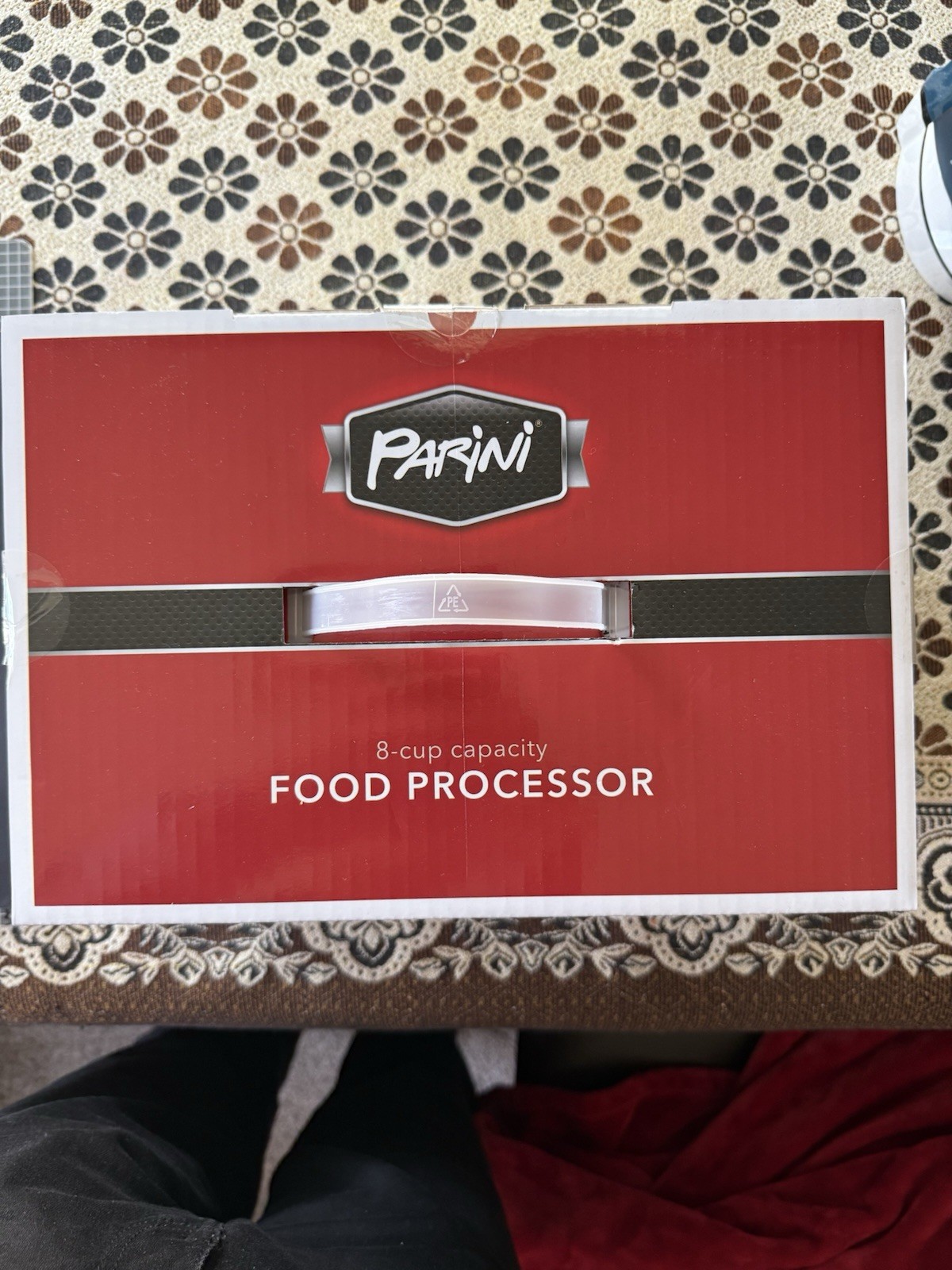Parini 8-Cup Food Processor 450W 2-Speed Pulse BPA-Free Glass Bowl Stainless