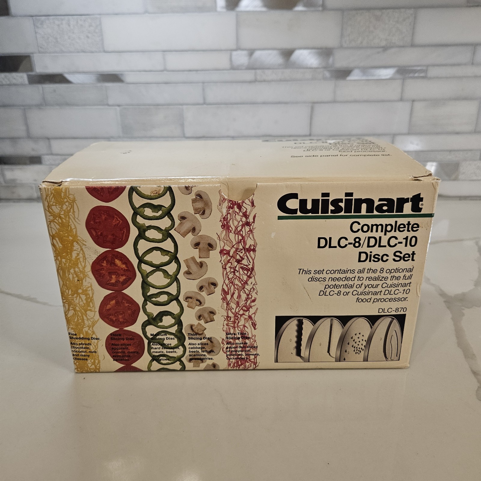 Cuisinart Complete DLC-8/DLC-10 Food Processor 8 Disc Set Many Unused