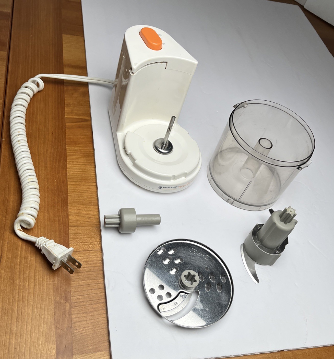 Black&Decker Handy Shortcut Mini Compact Food Processor No Lid – TESTED & WORKS