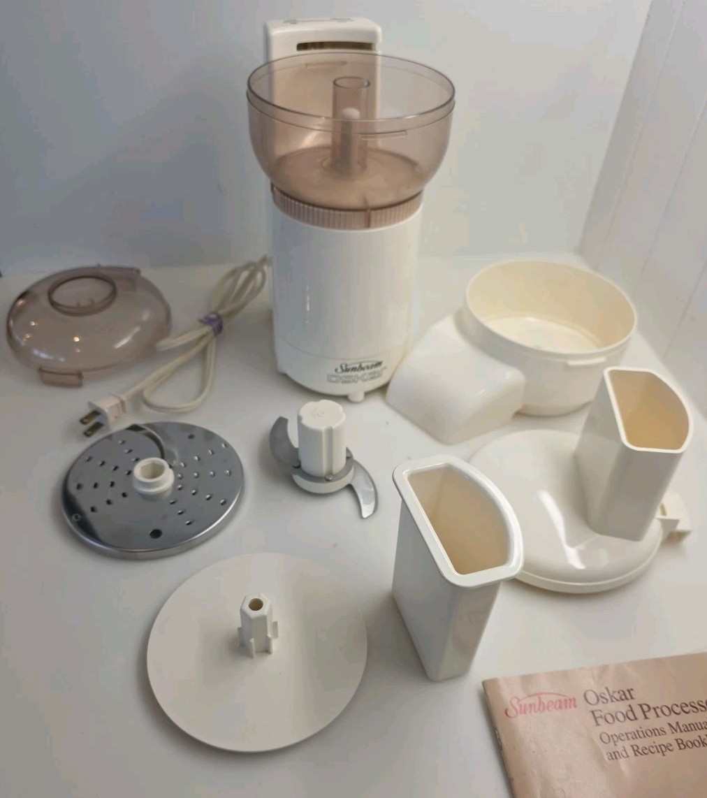 Sunbeam Oskar 14081 Food Processor Complete w/ Manual WORKS