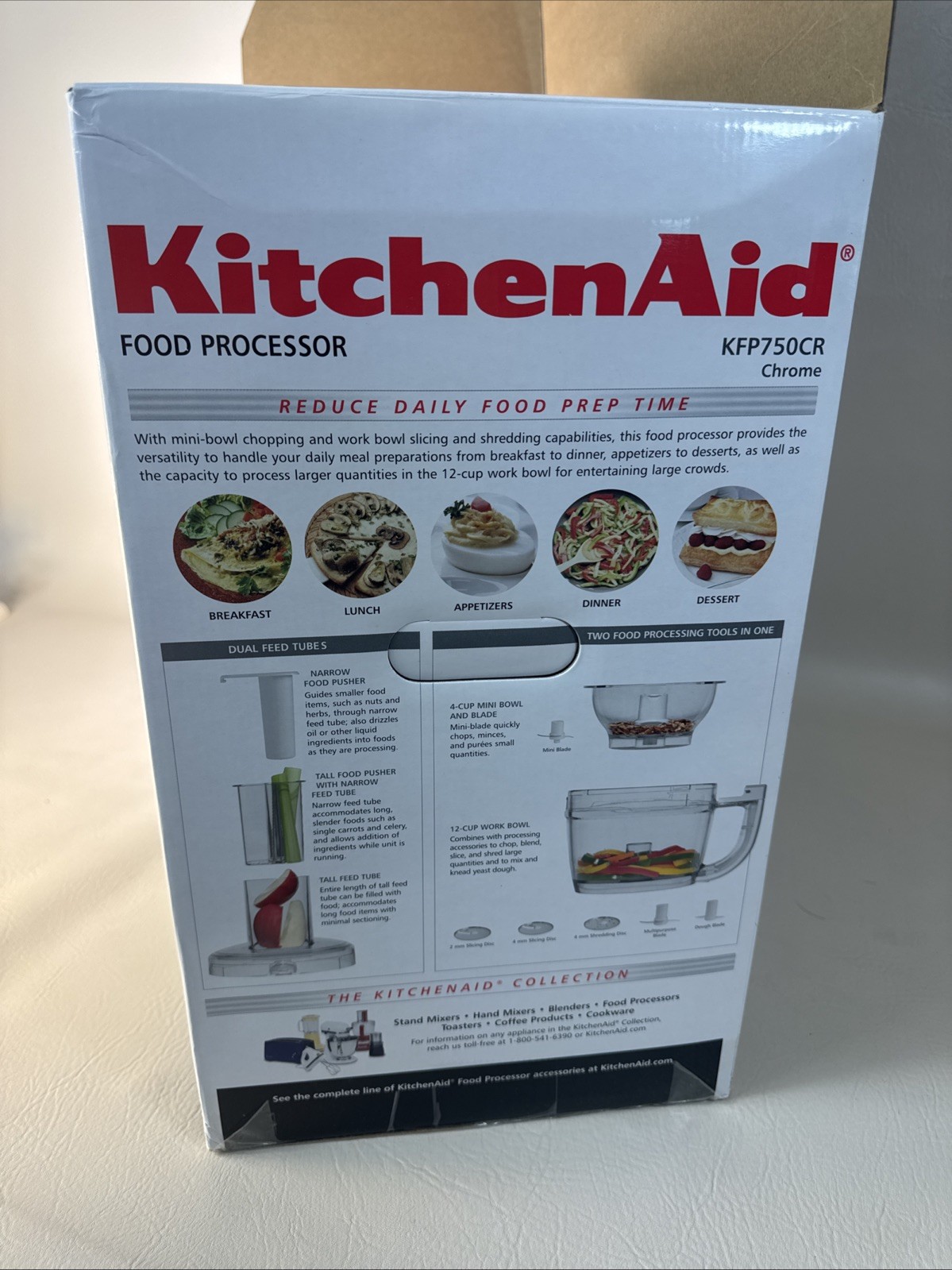 KitchenAid Food Processor KFP750CR Chrome