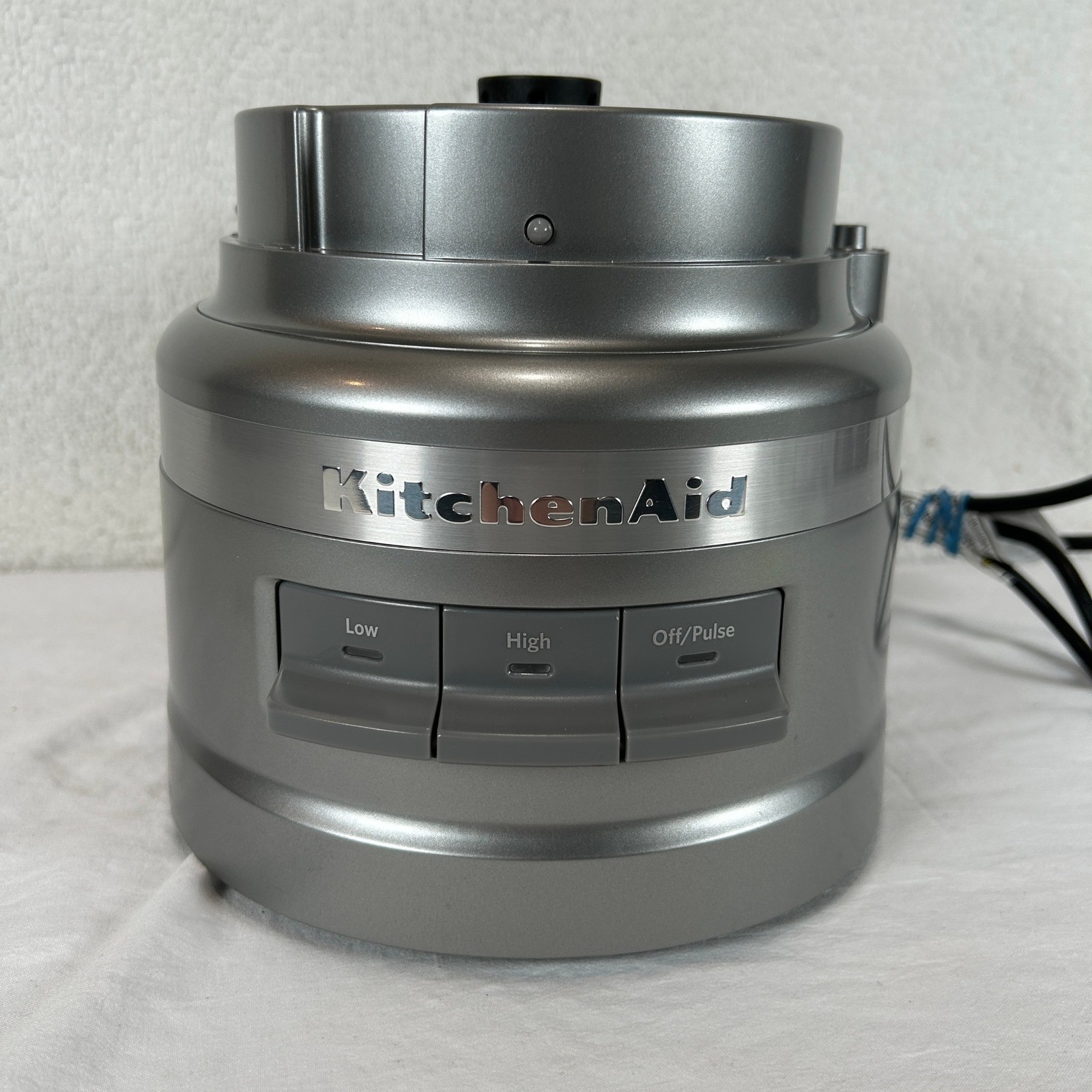 KitchenAid 3.5 Cup Food Processor Mini Chopper Silver Base Only Model KFP0919CU