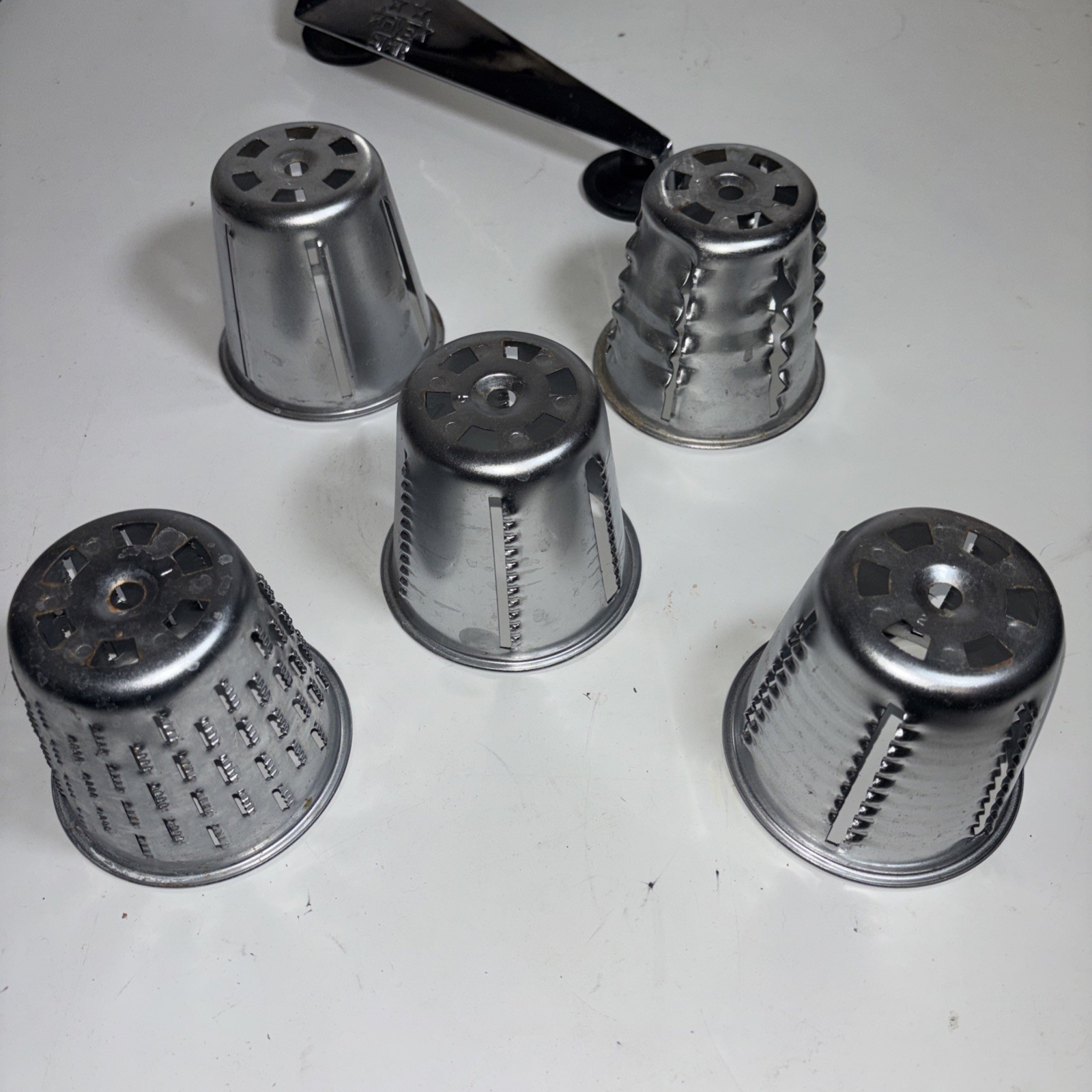 VTG Saladmaster Five Star Food Processor Grater Slicer Shredder Chopper 5 Cones