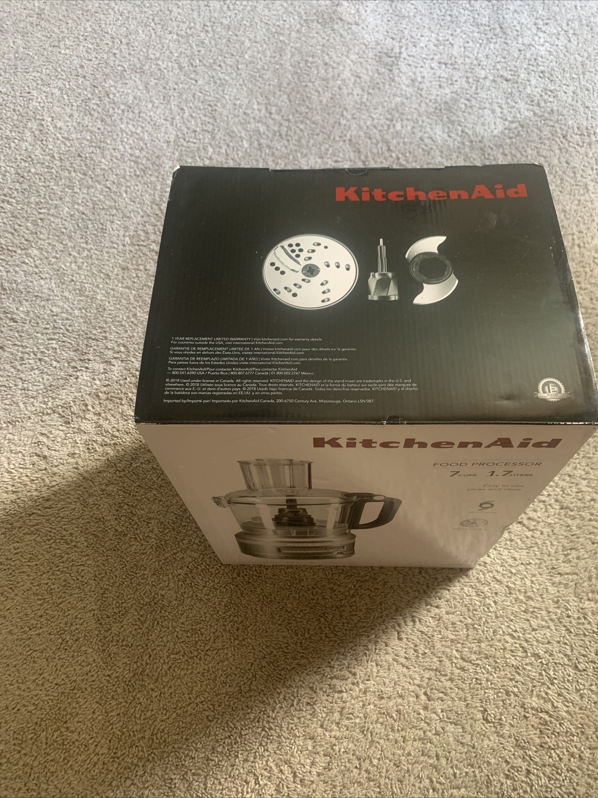 KitchenAid 7 Cup 3 Speed Food Processor – Contour Silver (RKFP0718CU)