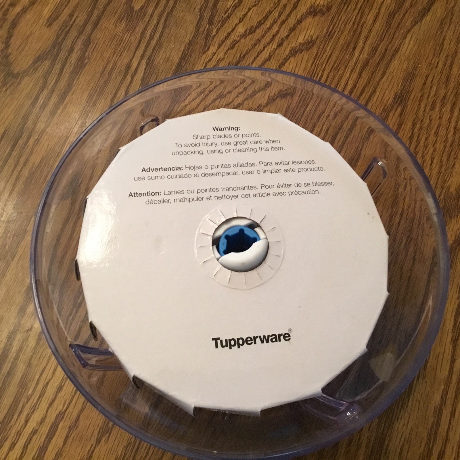 Tupperware 8 pc Blue Quick Chef Pro System Manual Food Processor chopper spinner