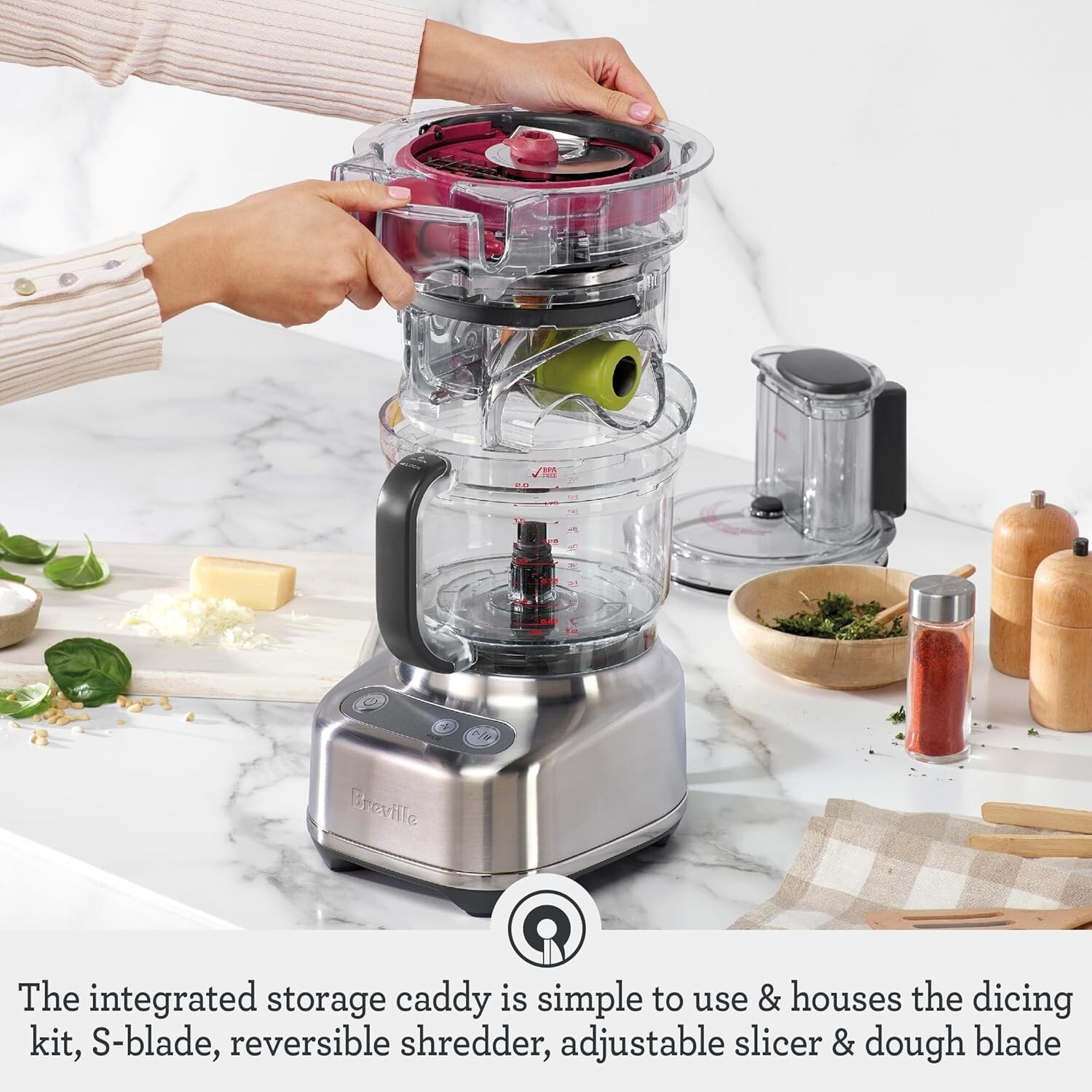 BFP638 Paradice 9 Cup Food Processor and Dicer, Small, Brushed Stainless Steel