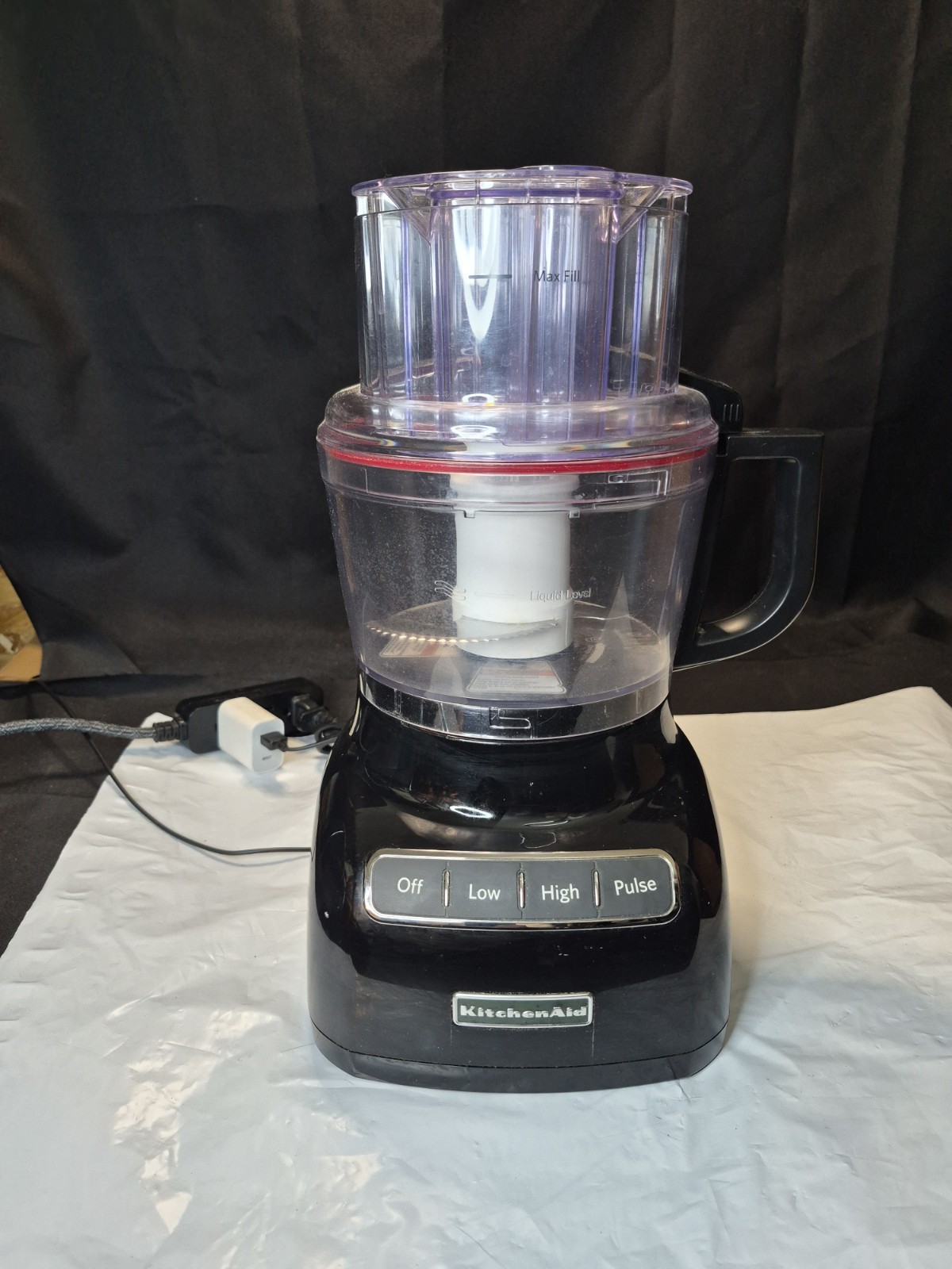 KitchenAid KFP09220B0 9-Cup Food Processor Onyx Mixer Clean And Works Amazing