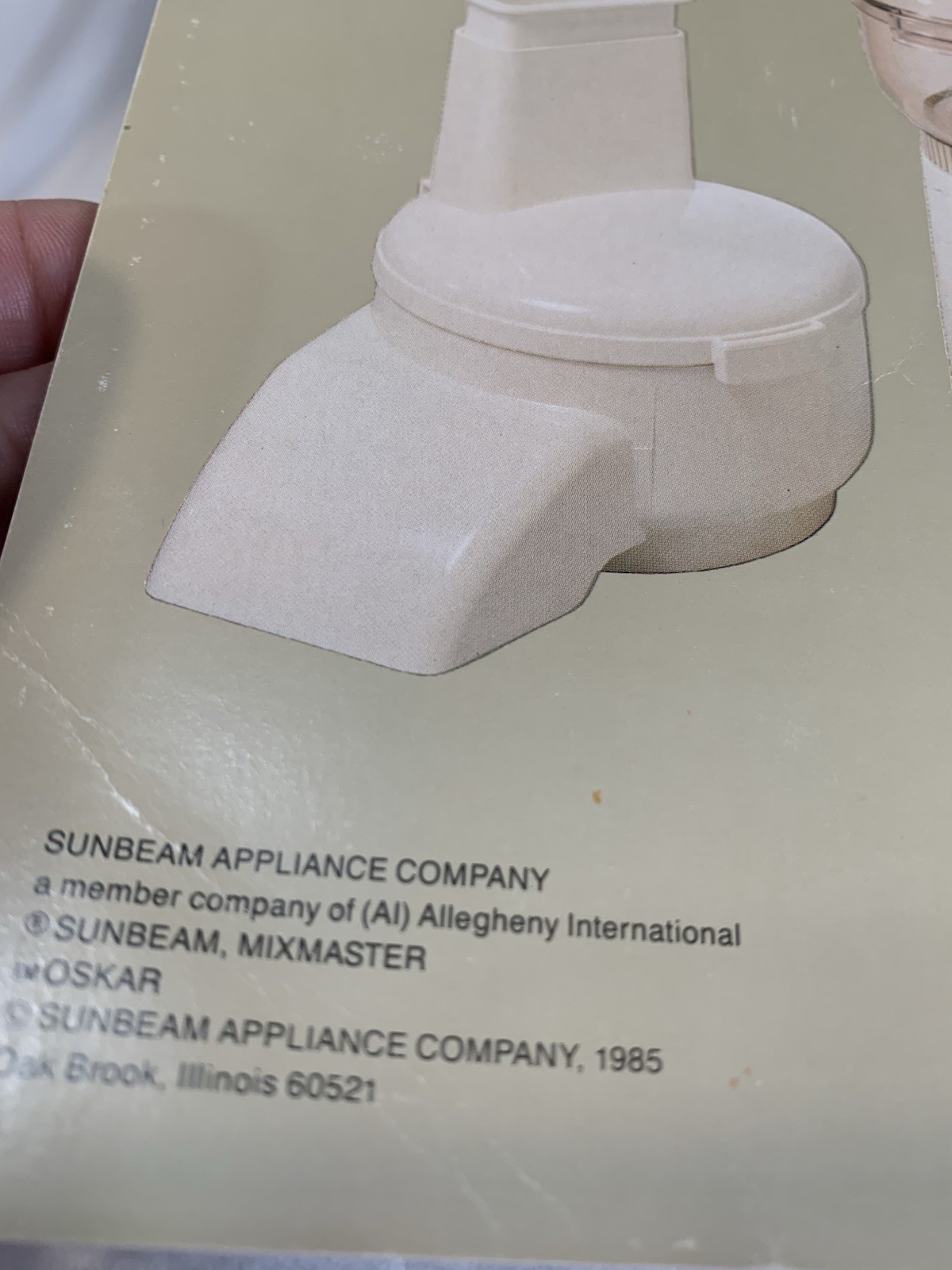 Sunbeam Oskar 14081 Food Processor Slicer Shredder Complete Manual France