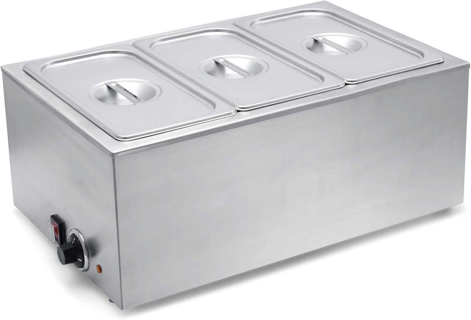 Warmer Commercial Grade Stainless Steel Bain Marie Easy to Clean Steam Table for