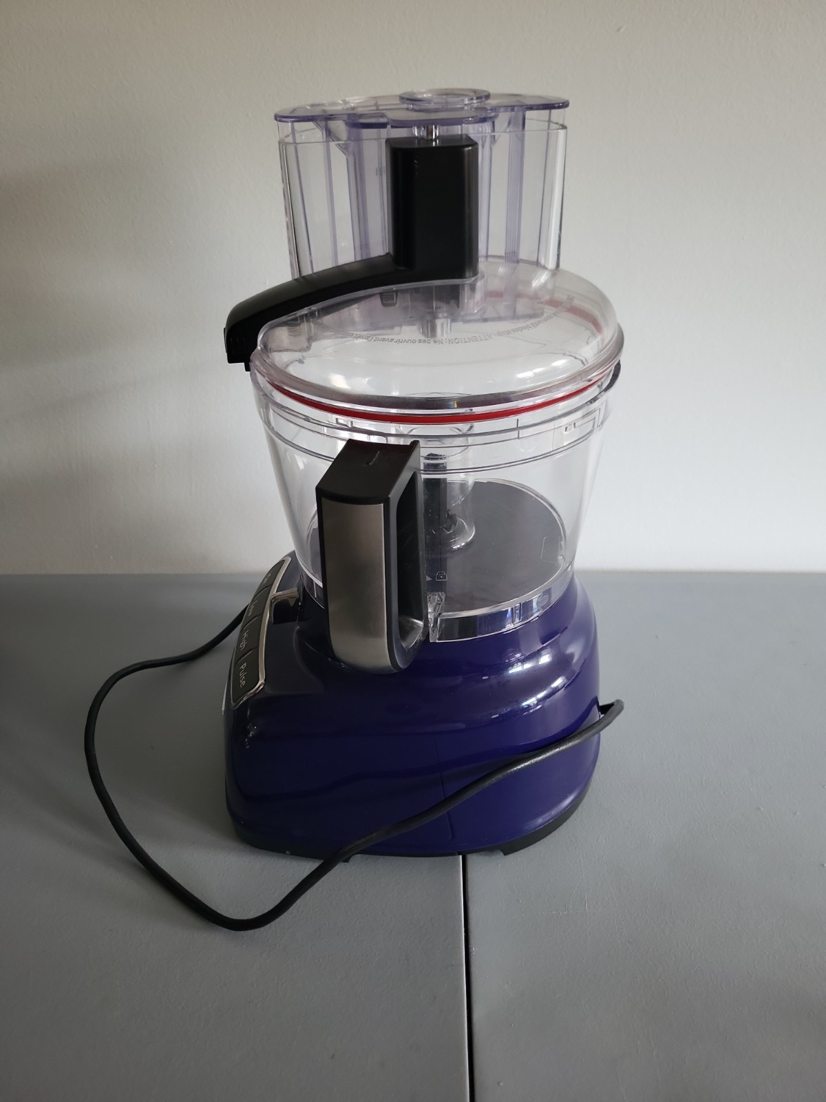 KitchenAid KFP0930BU 9 Cup Food Processor With Accessories Blade Kit-Cobalt Blue