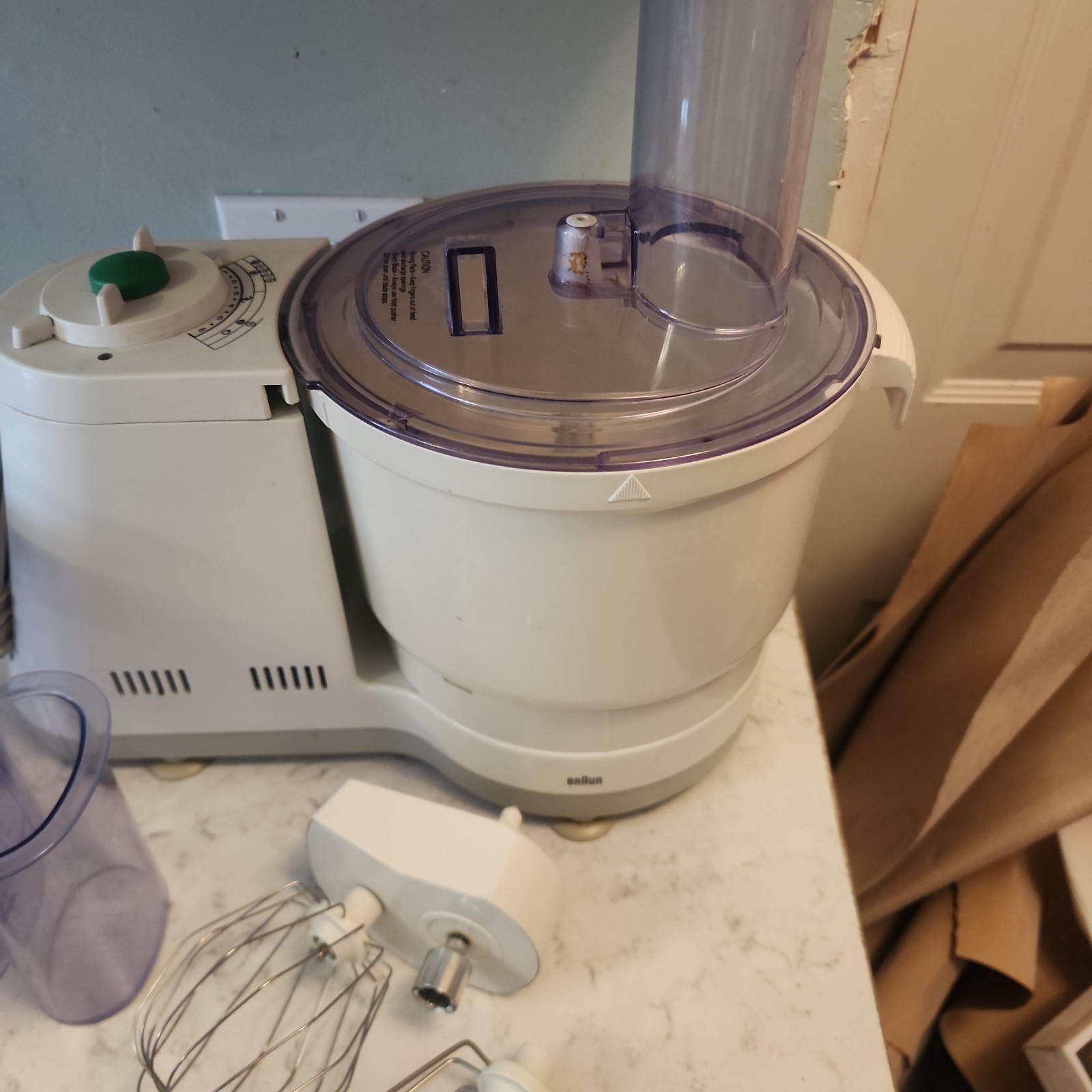 Braun Model 3210 Food Processor Preparation Center Made in Germany TESTED WORKS