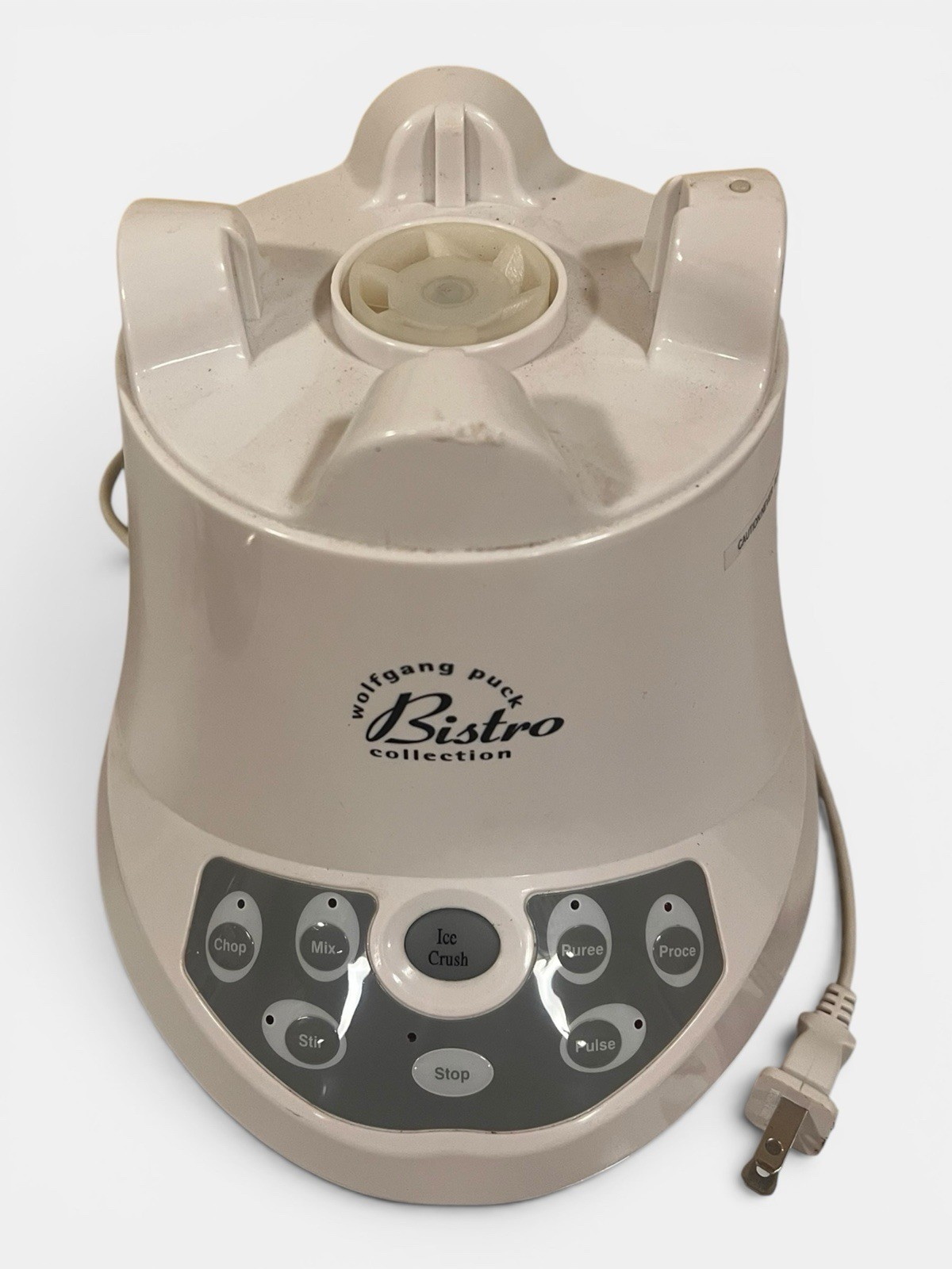 Wolfgang Puck Bistro Collection Food Processor White BBLFP001 Glass 6 Cups