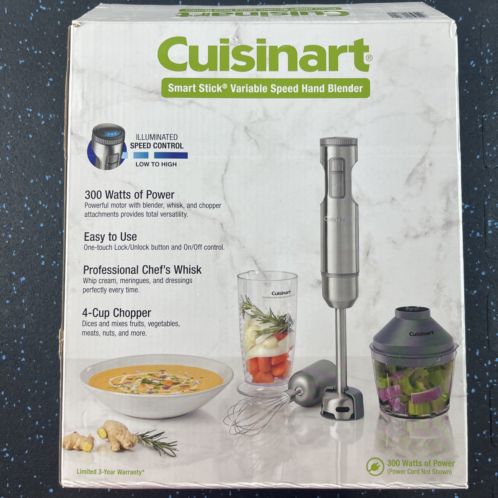 Cuisinart HB-900PC Immersion Variable Speed Hand Blender w/ Bag (New Open box)