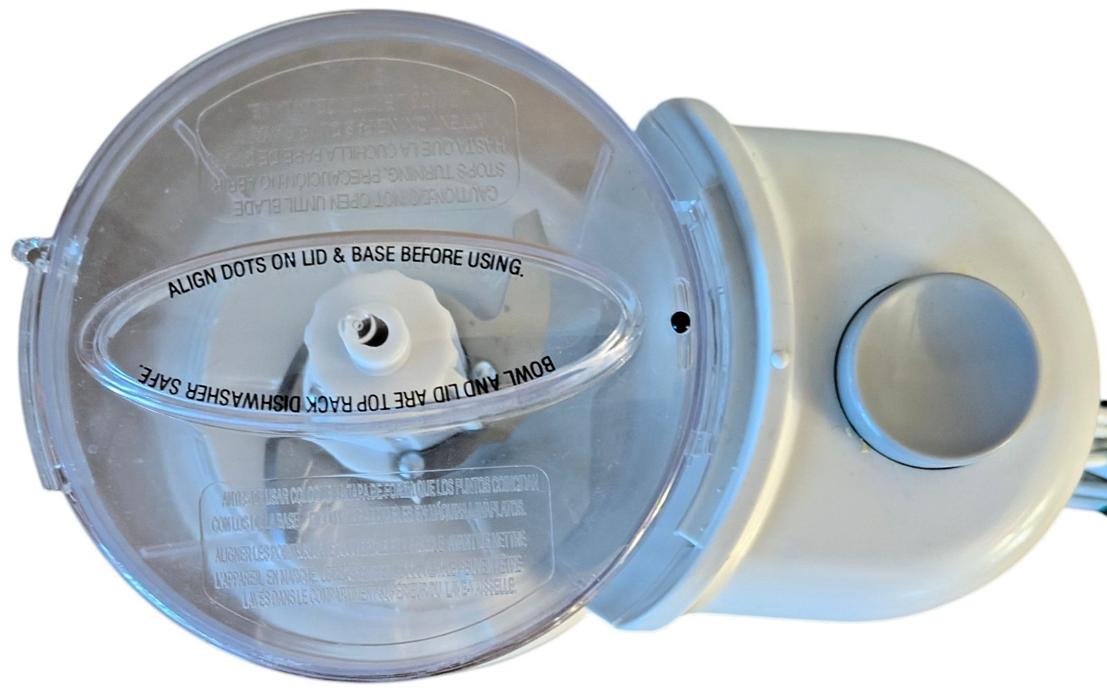 Black+Decker HC306 Mini Food Chopper 1.5 Cup 70w Electric Food Processor White