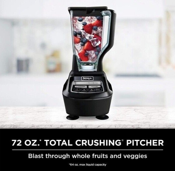 Ninja BL770 Mega Kitchen System, 1500W, 4 Functions for Smoothies, Processing, D
