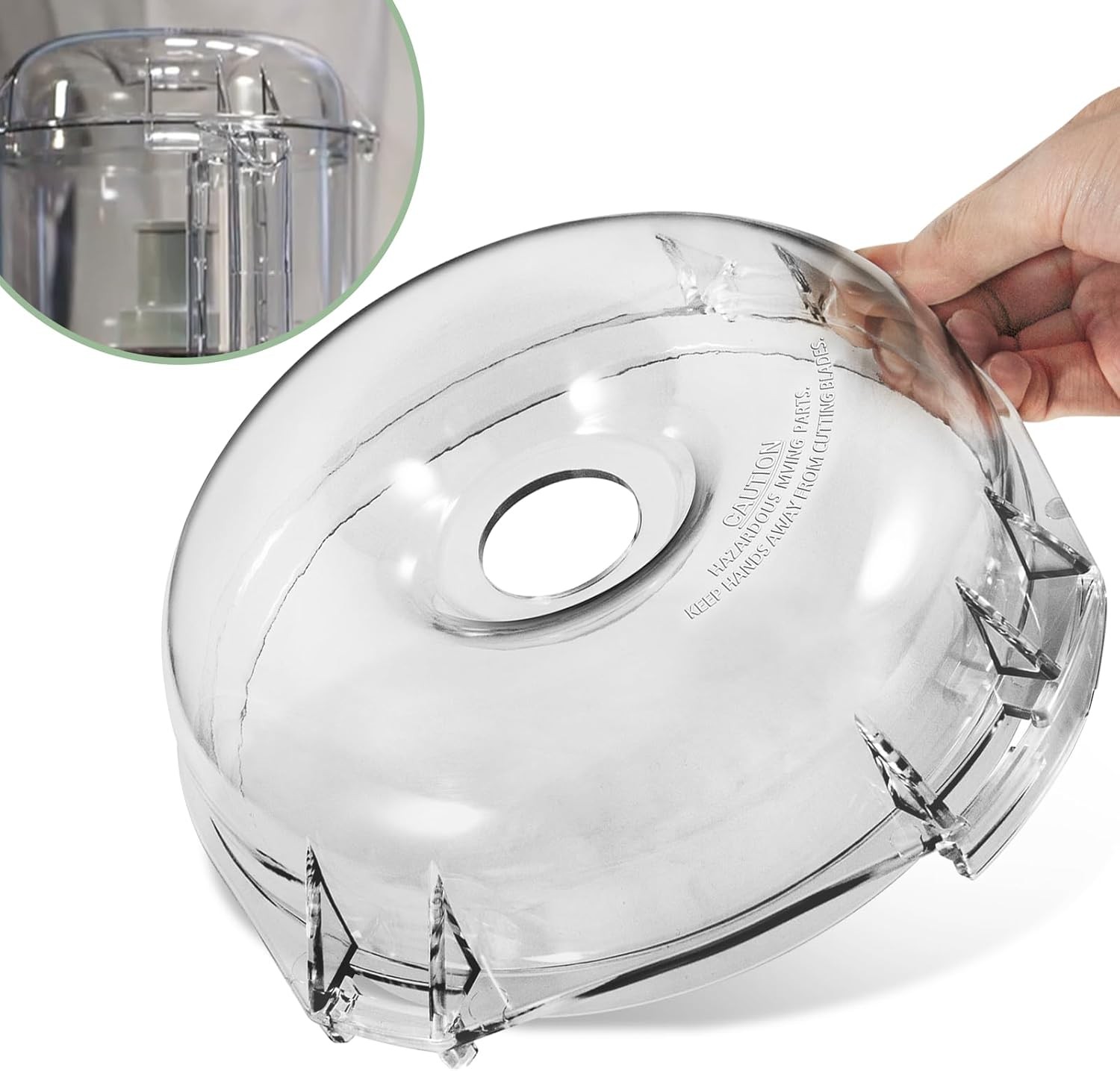 106458S Cutter Bowl Lid Fit for Robot Coupe R100B,R100BCLR,R101B,R2,R2B, R2 Dice