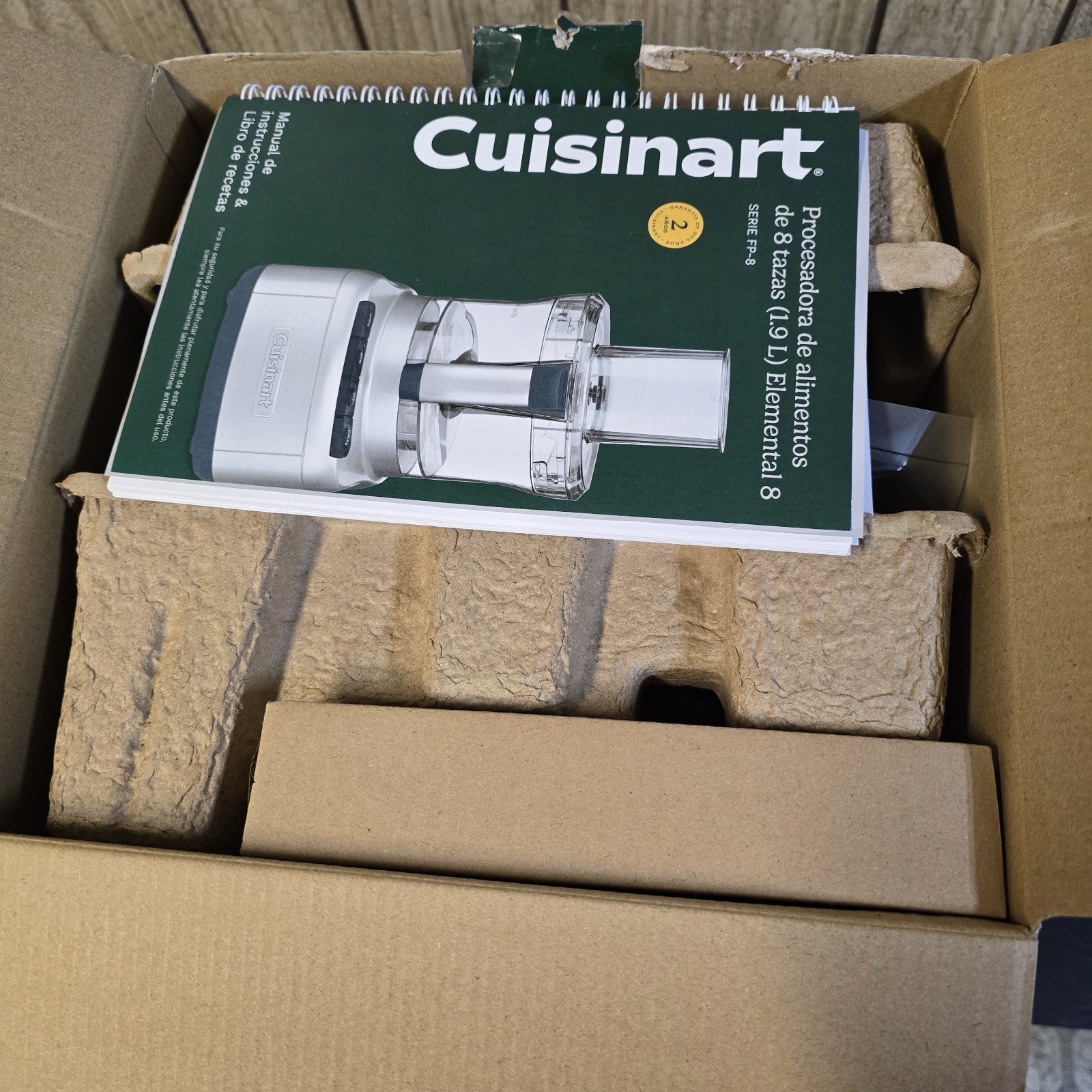 Cuisinart FP 8SVP1 Elemental 8 Cup Food Processor Silver Chopper Slicer