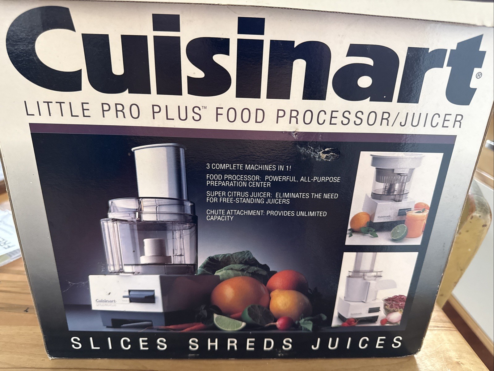 New Old Stock Cuisinart Little Pro Plus Food Processor Juicer LPP