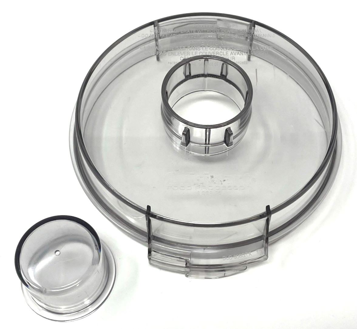 Cuisinart Food Processor 8 Series Replacement Flat Lid Cover with Cap DLC-806GTX