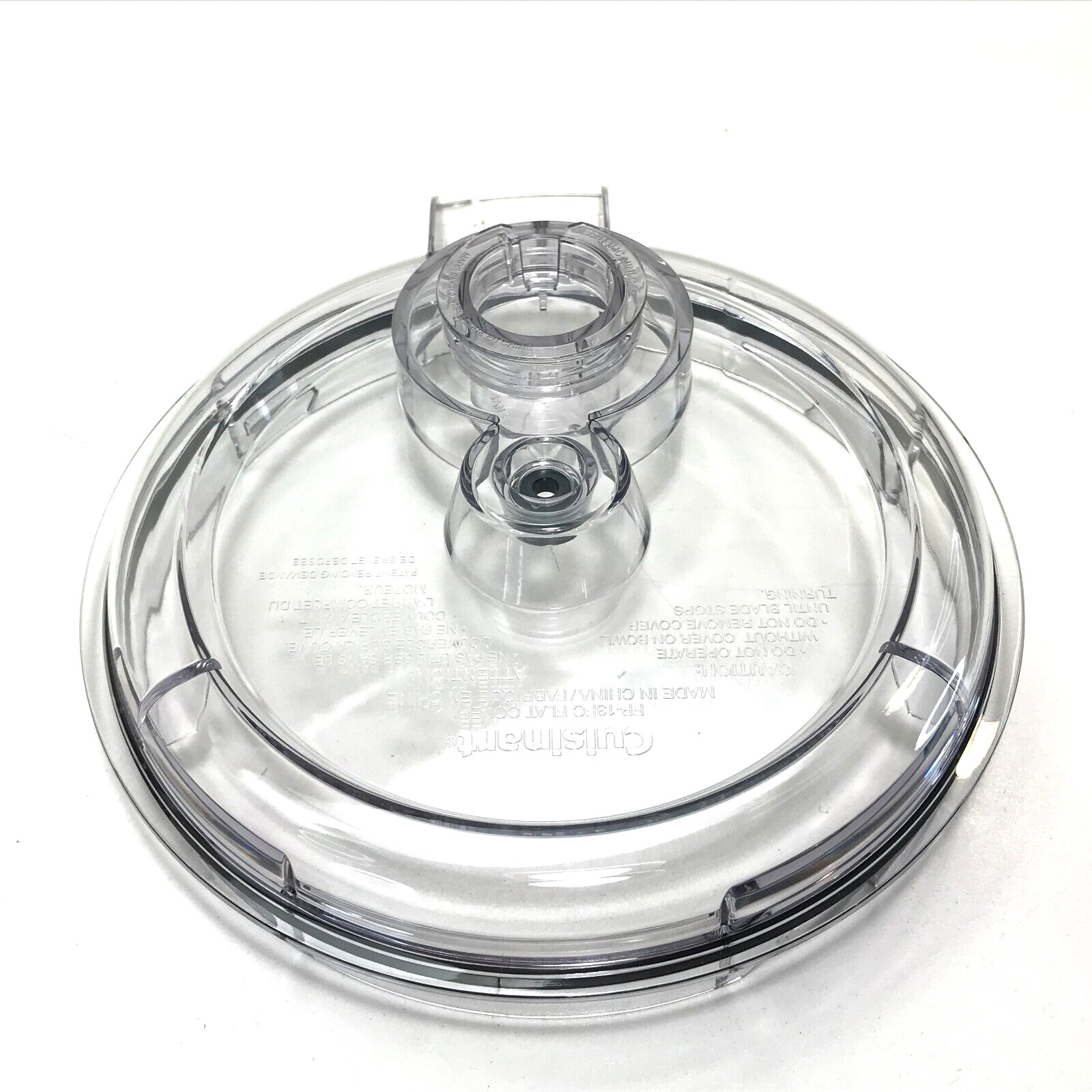 Cuisinart FP-13 CFP-26 SFP-13 FLAT LID for Work Bowl w/ Mini Cap Parts # FP-13FC