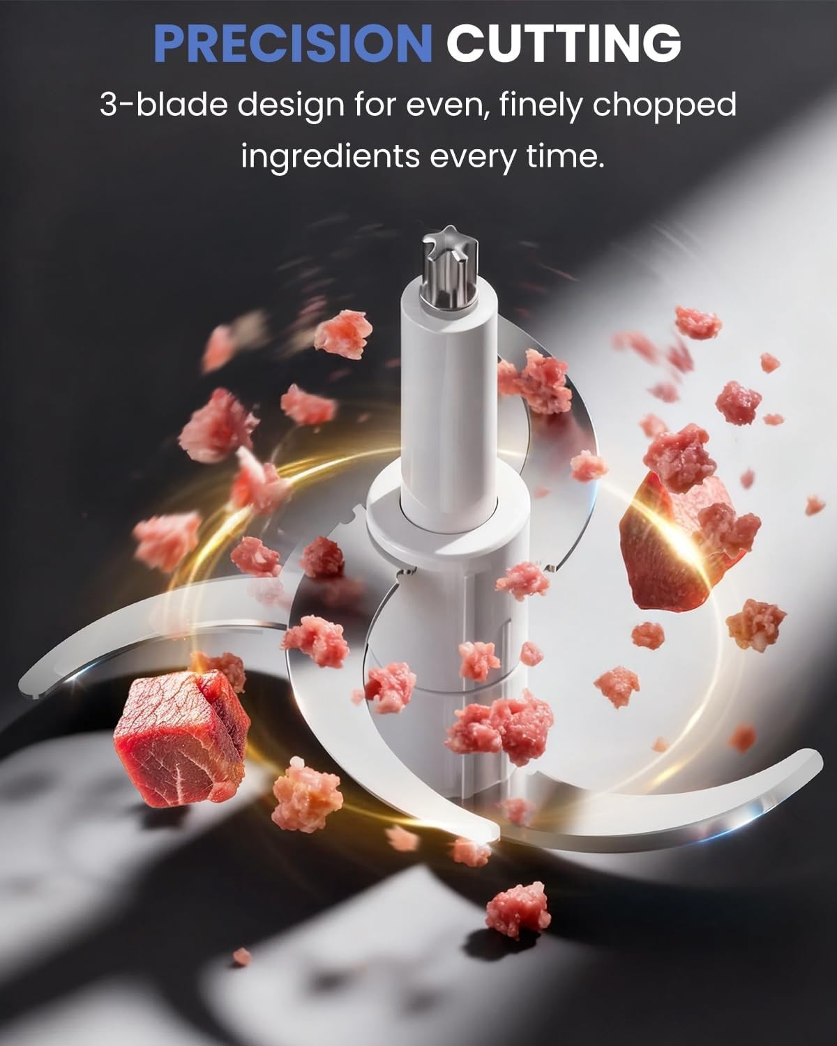 LINKChef 10 Cup Food Processor 600W Electric Meat Grinder Vegetable Chopper