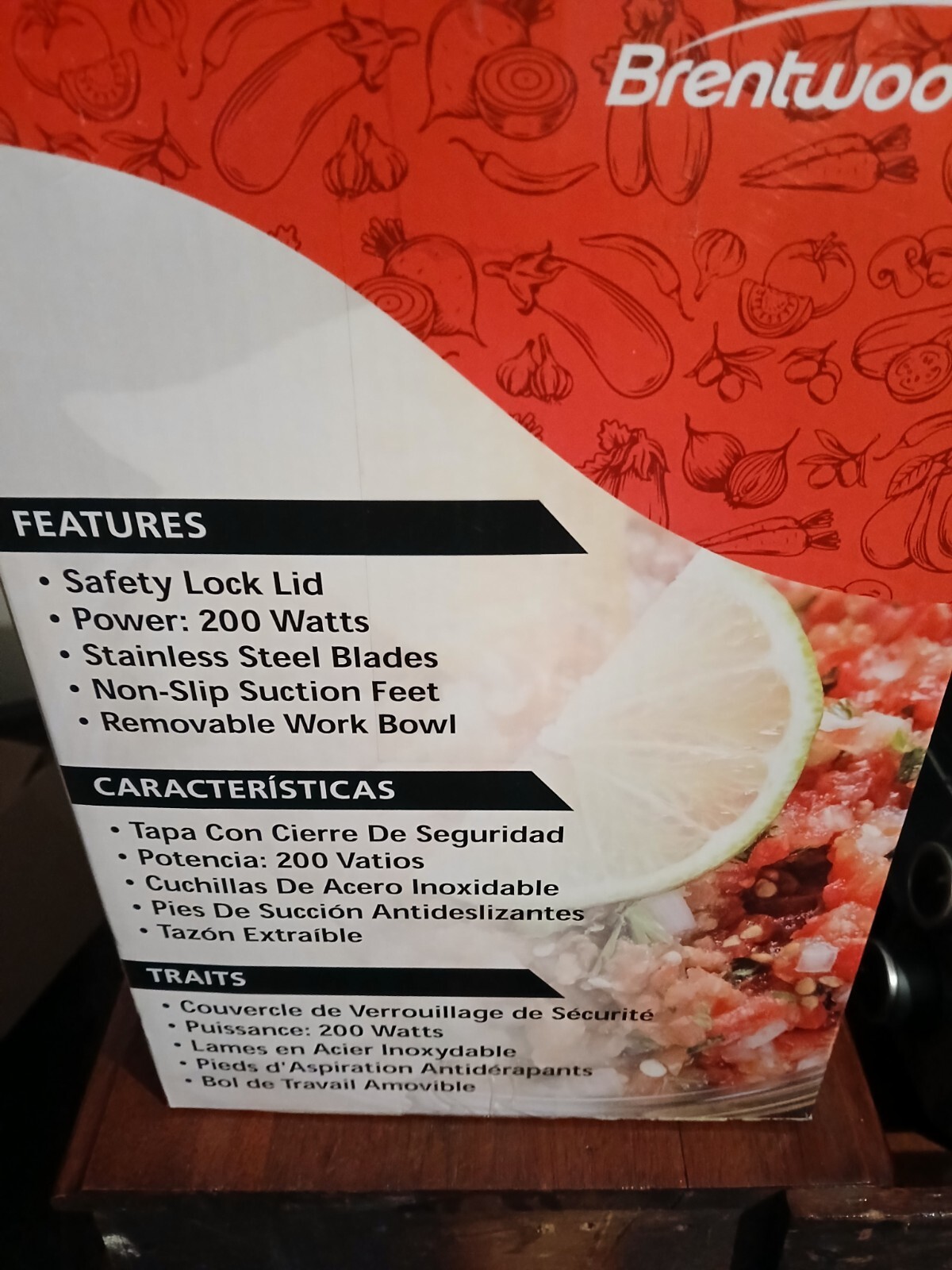Brentwood Food Processor NIB 3 Cups, 2 Speed + pulse