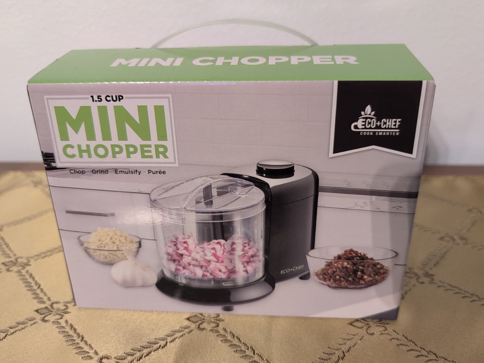 Electric Mini Chopper Capacity 1.5 Cups Eco+Chef Brand NEW Sealed