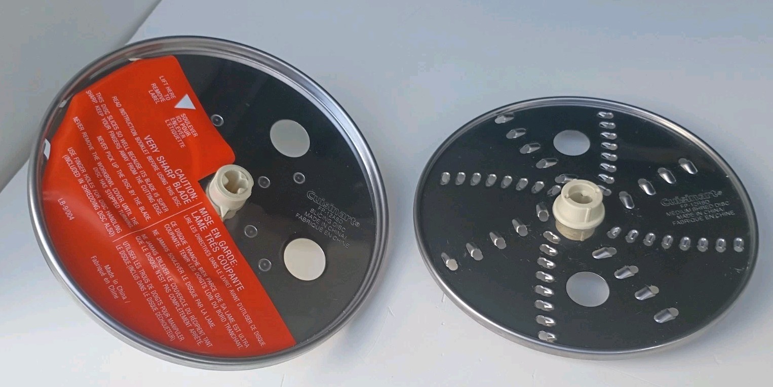 Cuisinart Elite Food Processor Fine Shredding/Slicing Discs FP-12ASD & FP-12RSD