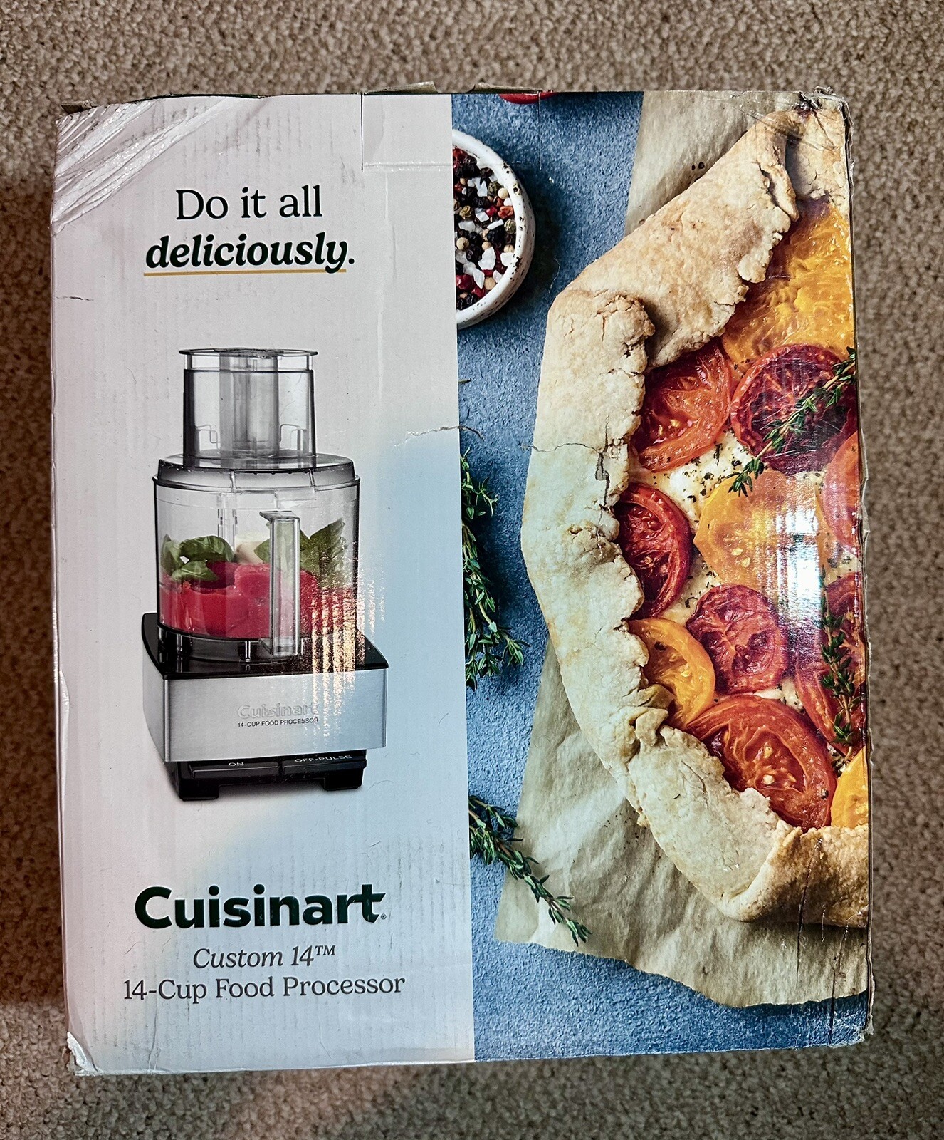 Cuisinart Custom 14-Cup Food Processor, Brushed Stainless, DFP-14BCNY, Brand New