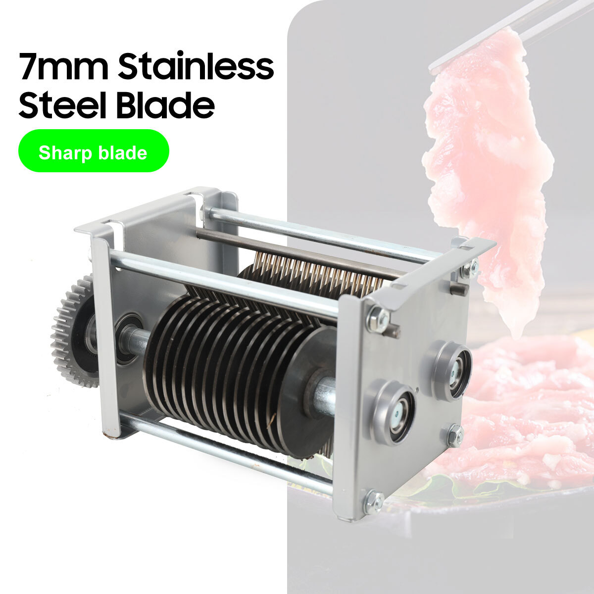 1PC 7mm Blade For 110V QE Meat Cutting Machine Beef Pork Slicer Cutter Blade