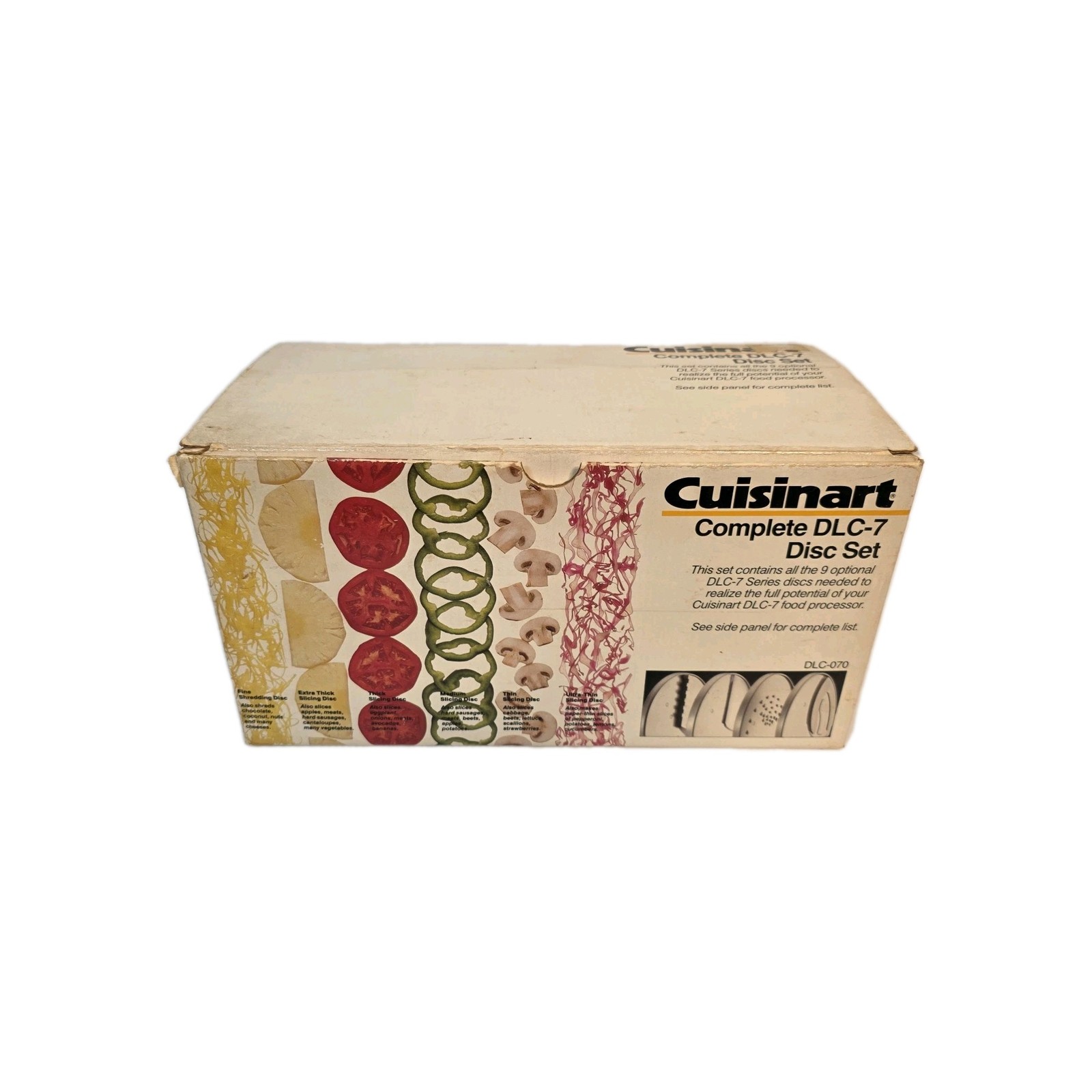 Cuisinart Food Processor DLC-7 Complete 9 Disc Set in Original Box Japan