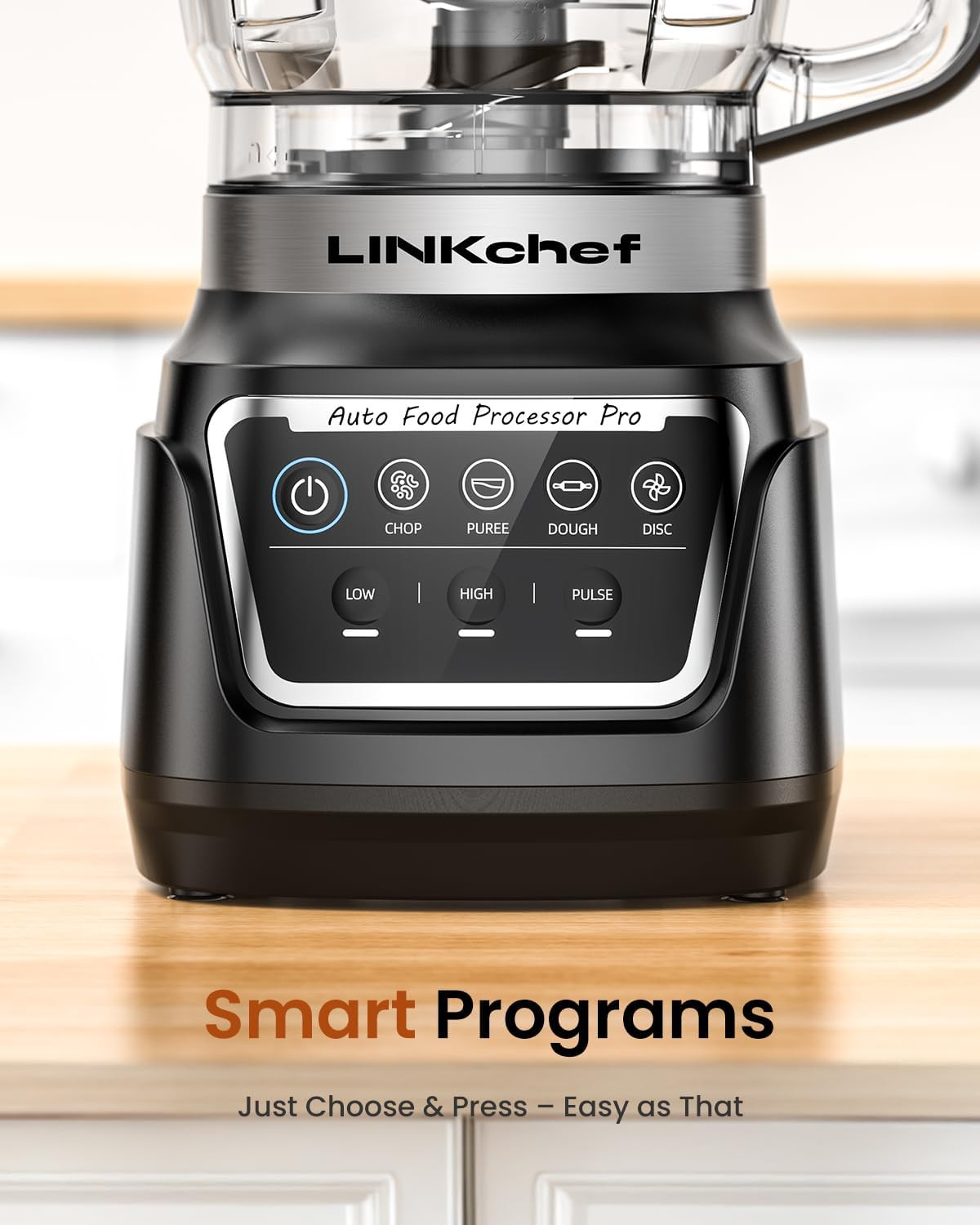 Linkchef Food Processor 68 Oz, 700W Electric Vegetable Chopper with 4 Functions